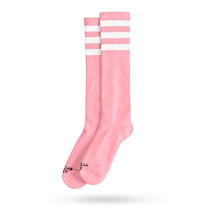 American Bubblegum Knee High Socks - Trendy & Comfortable for Casual Wear, Sports & Fashion Outfits