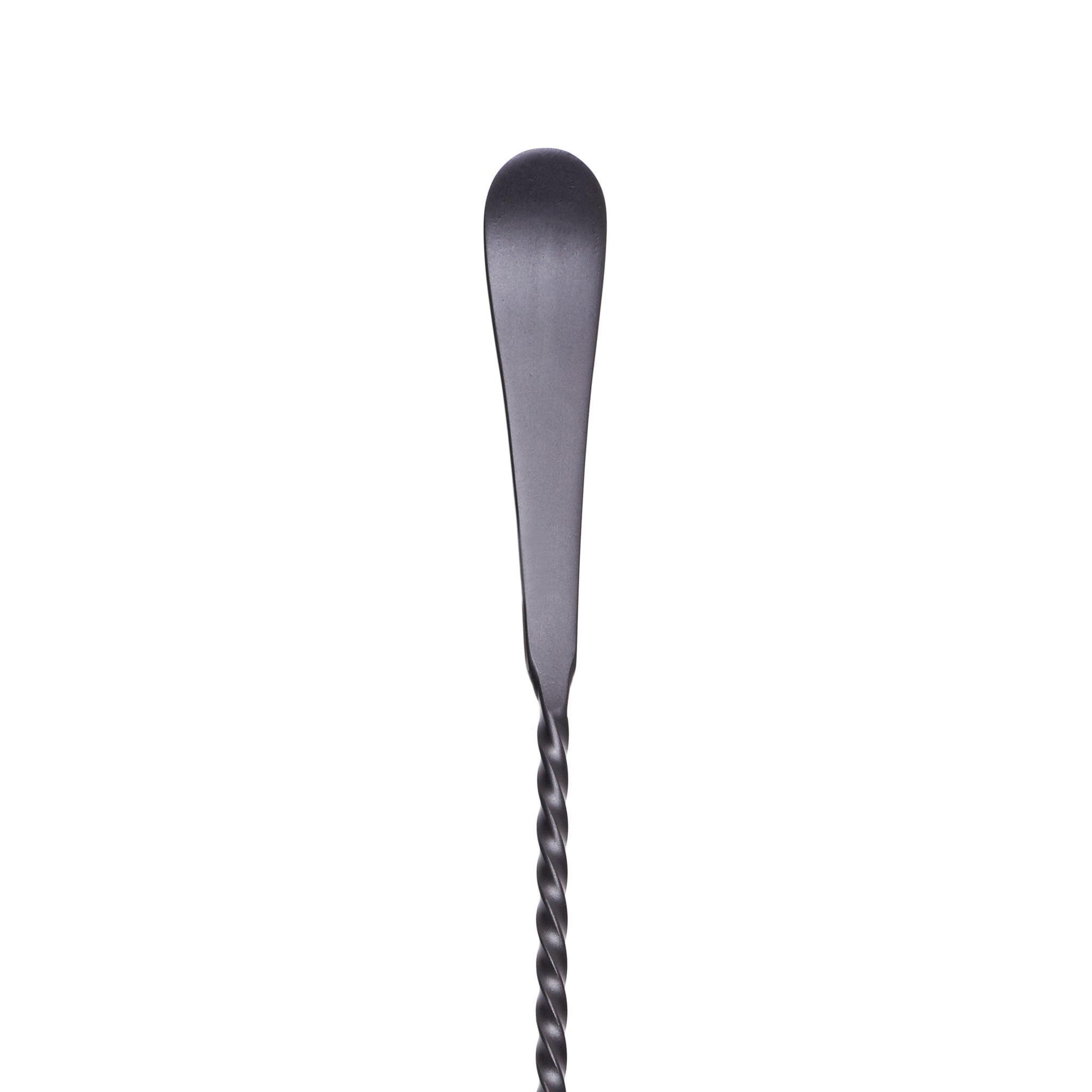 HOFFMAN® Professional Bar Spoon - Matte Black Finish - 33.5cm (13.2 Inch) Cocktail Mixing Tool for Bartenders, Home Bars & Cocktail Enthusiasts