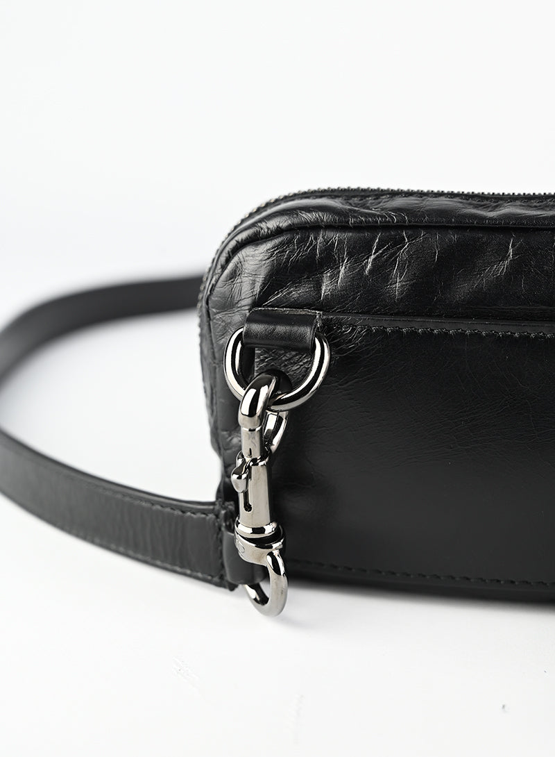 Valentino Black VLTN Crossbody Bag for Women | Luxury Leather Shoulder Purse | Perfect for Parties, Dates & Evening Events
