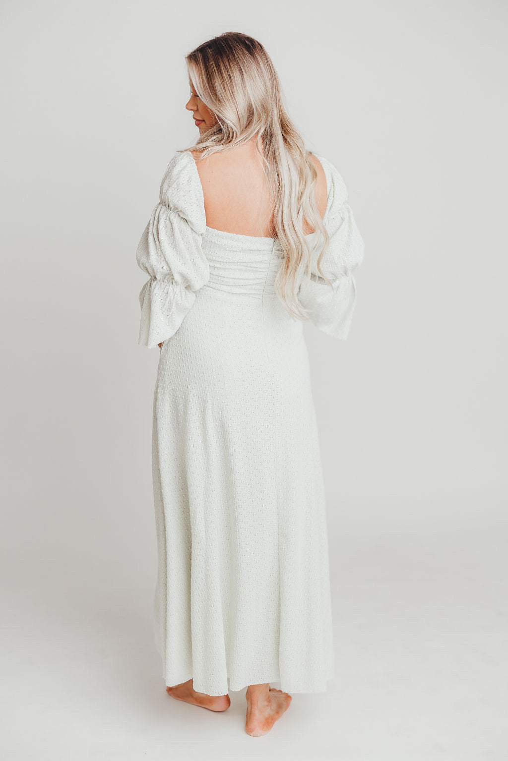 Corrine Tiered Sleeve Maxi Dress with Pockets - Bump Friendly Maternity Dress in Mint Green, Inclusive Sizing (S-3XL) | Perfect for Pregnancy, Beach Vacations & Summer Weddings