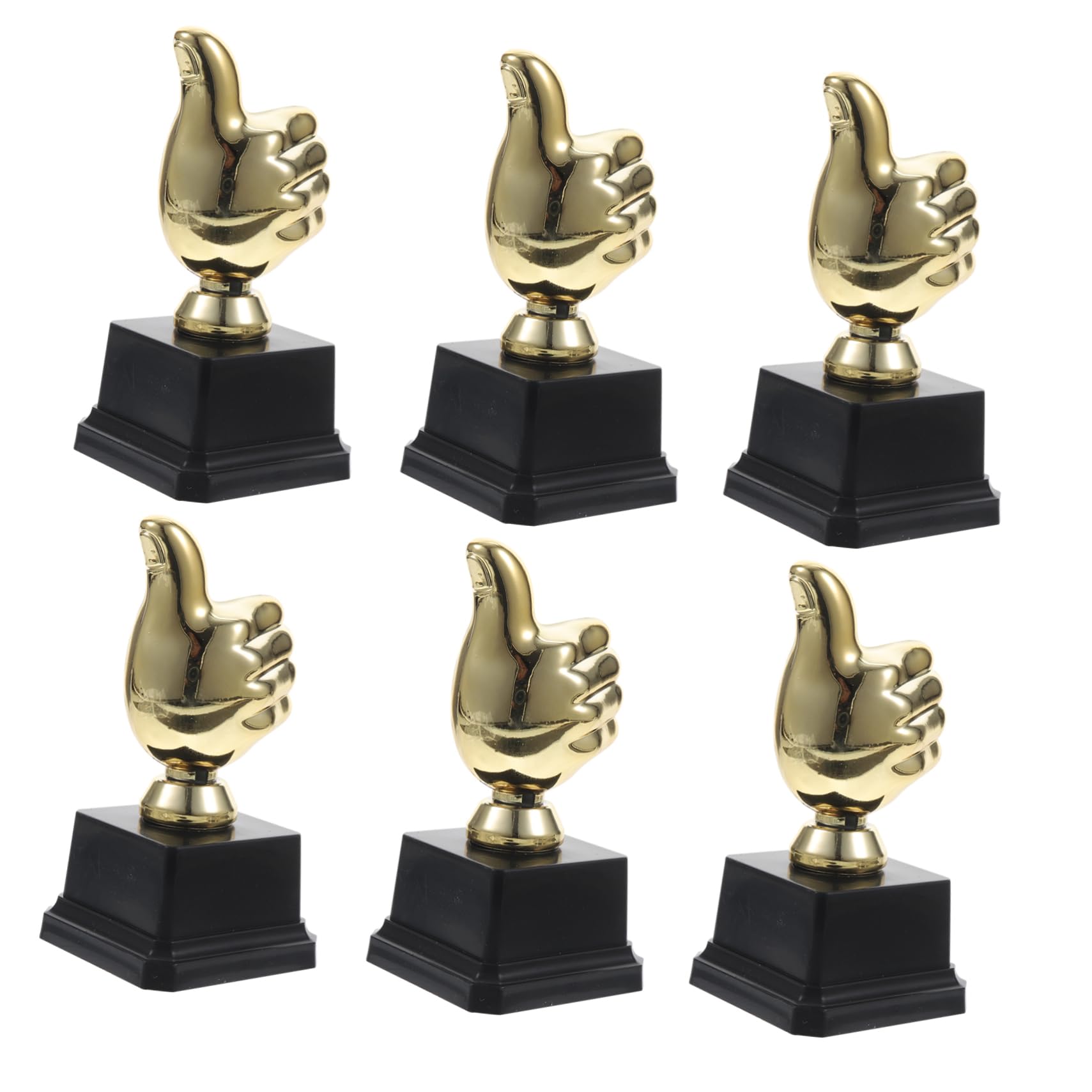 BESPORTBLE 24 Pcs Gold Plastic Soccer Trophy Awards - Mini Football Prize Cups for Party Decorations, Sports Events, and Kids Playroom Decor