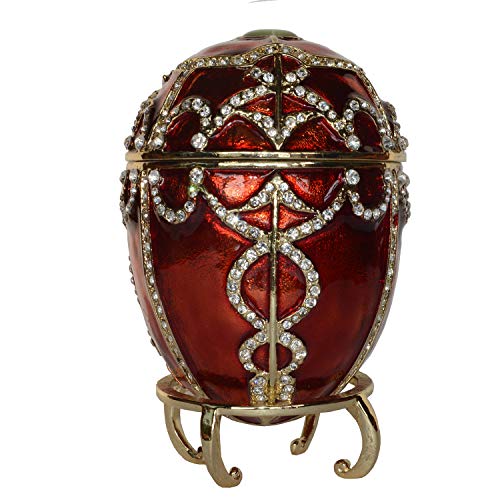 Dark Red Russian Faberge Egg