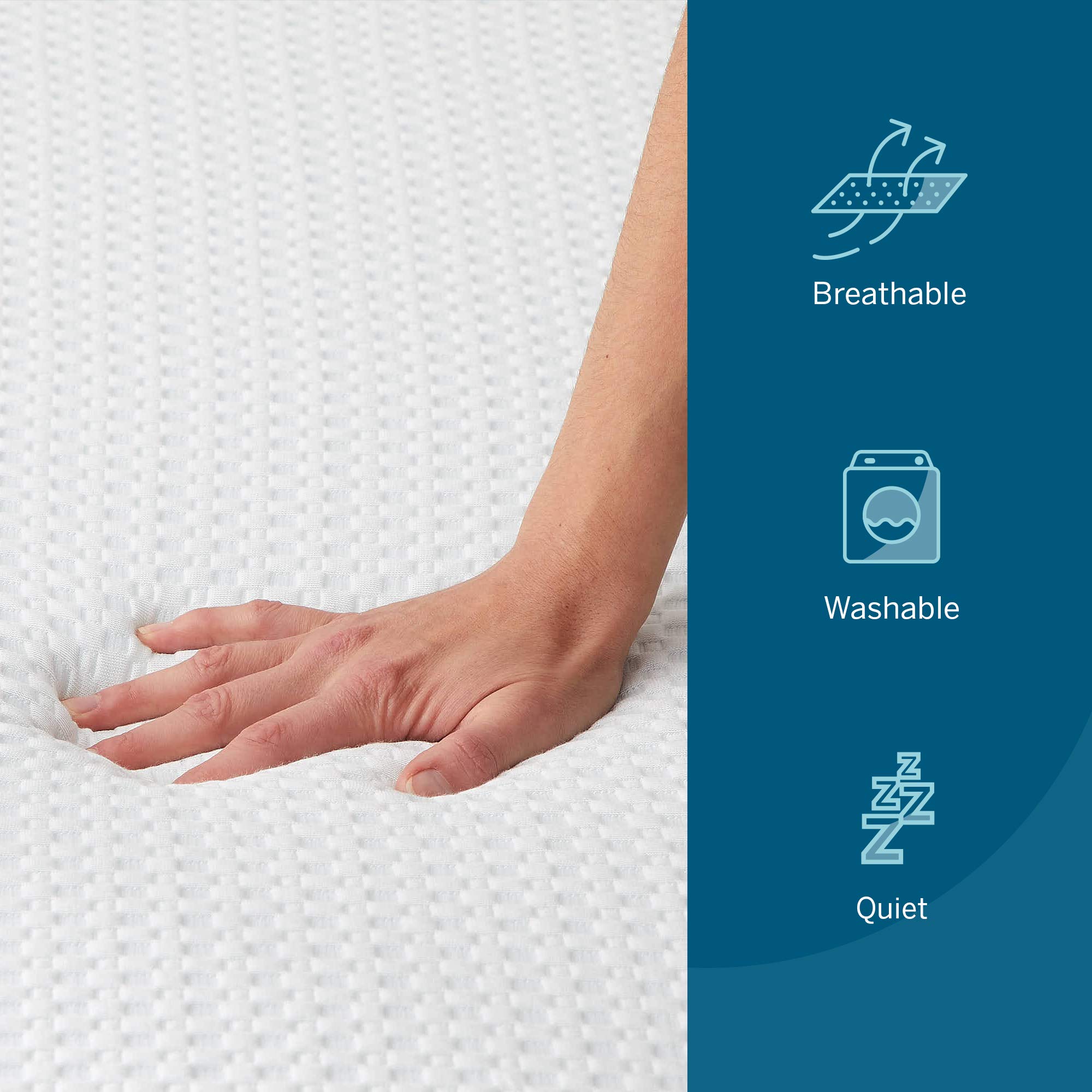 LUCID 3 Inch Gel Infused Memory Foam Mattress Topper with Cover - 5 Zone Pressure Relief - CertiPUR-US Certified Cooling Mattress Pad for Twin Bed - Perfect for Hot Sleepers & Back Pain Relief