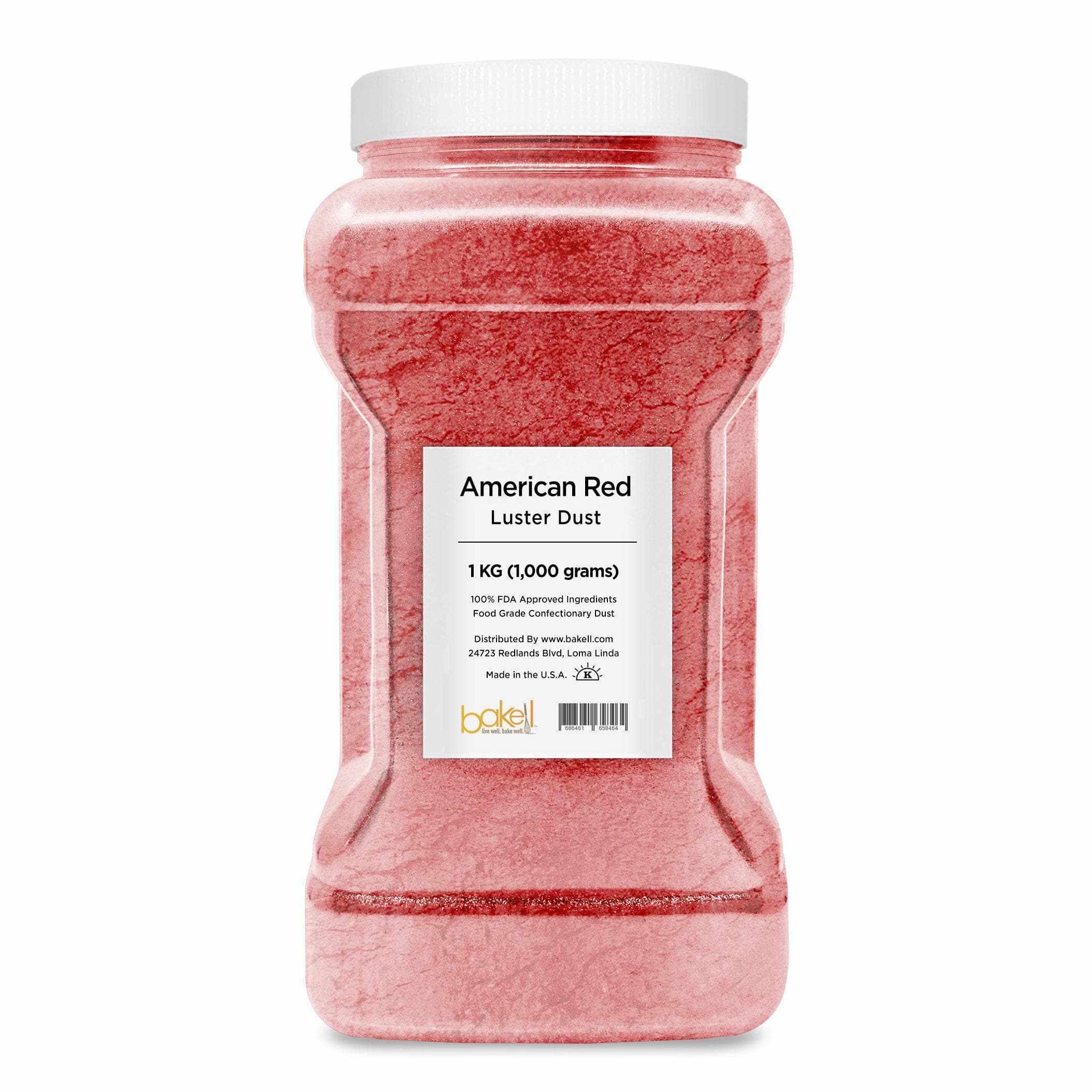 Edible American Red Luster Dust for Cake Decorating - Premium Food-Grade Shimmer Powder for Cakes, Cupcakes, Cookies & Chocolate (Perfect for Birthday, Wedding & Holiday Baking)