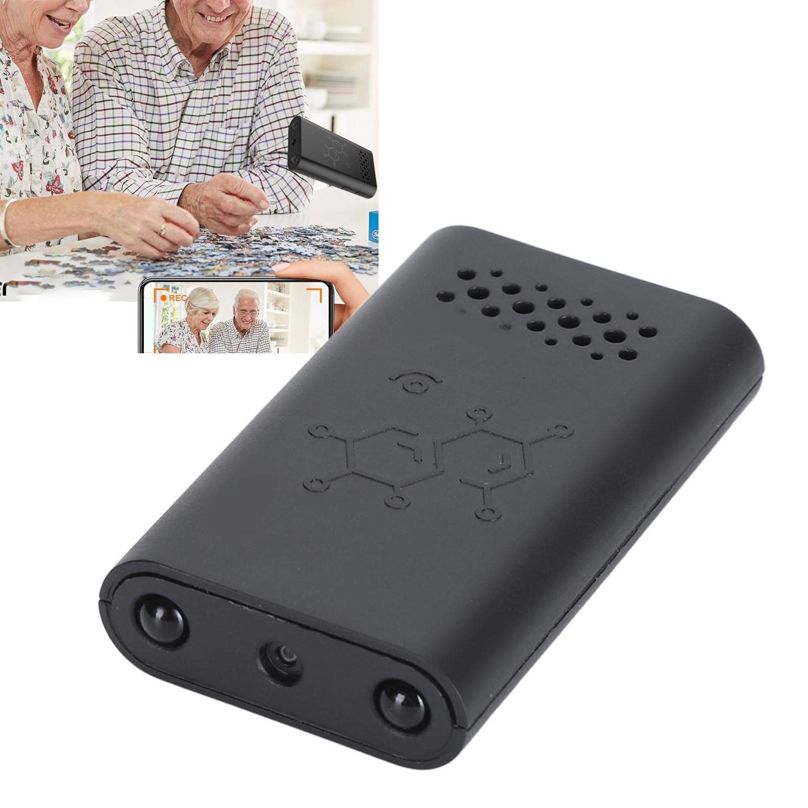 Plyisty WiFi Smart Security Camera 1080P HD Wireless Indoor Outdoor Camera with Built-in Microphone, Motion Detection & Night Vision - Ideal for Home Security Monitoring Closets, Balconies, Porches, Garages and Baby Rooms