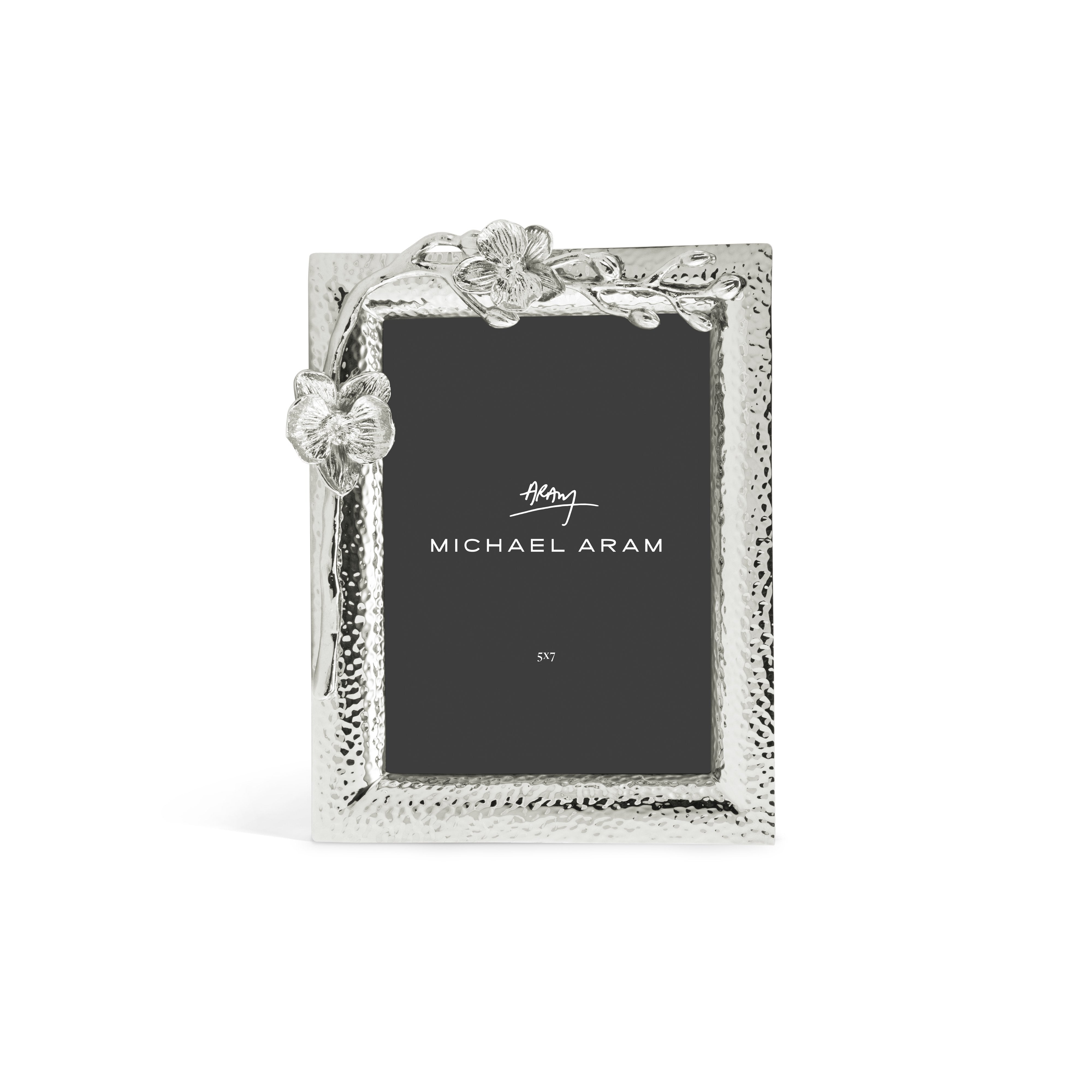 Elegant White Orchid Picture Frame - Perfect for Home Decor, Wedding Photos & Wall Art Displays