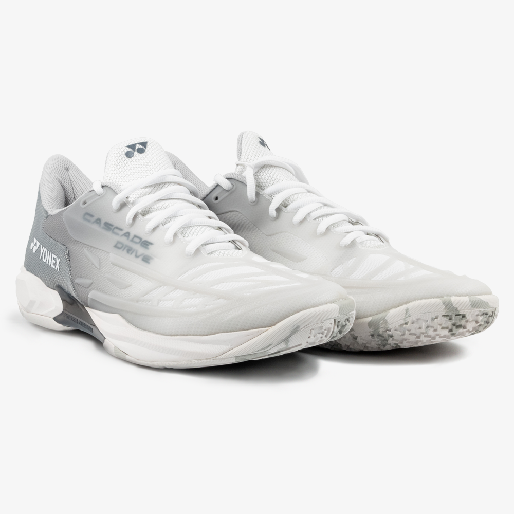 Yonex Cascade Drive 2 Badminton Shoes - Matte White | Lightweight & Breathable for Indoor Sports | Perfect for Badminton, Tennis & Court Games