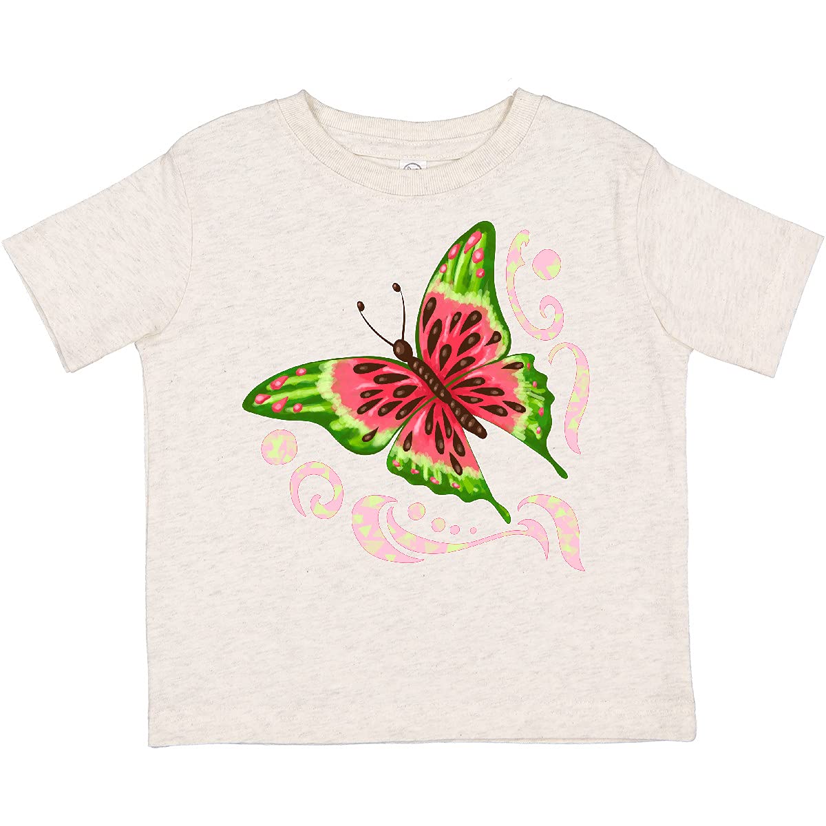 Inktastic Watermelon Butterfly Toddler T-Shirt - Cute Summer Graphic Tee for Boys & Girls - Perfect for Playdates, Beach Outings & Family Vacations