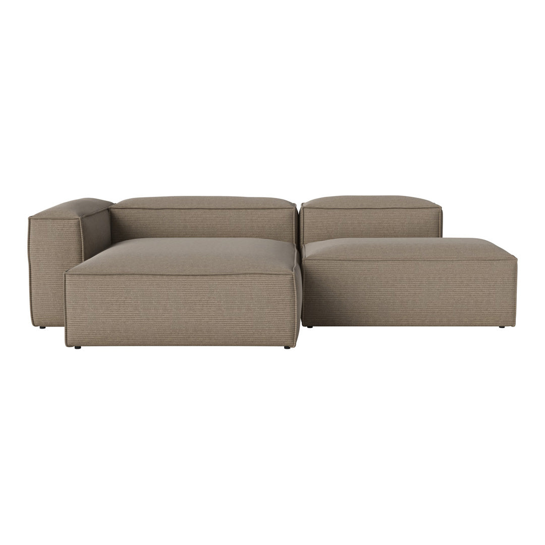 Cosima 2 Seater Sofa with Open End & Chaise - Modern Living Room Furniture for Small Spaces, Apartment, and Lounge Comfort