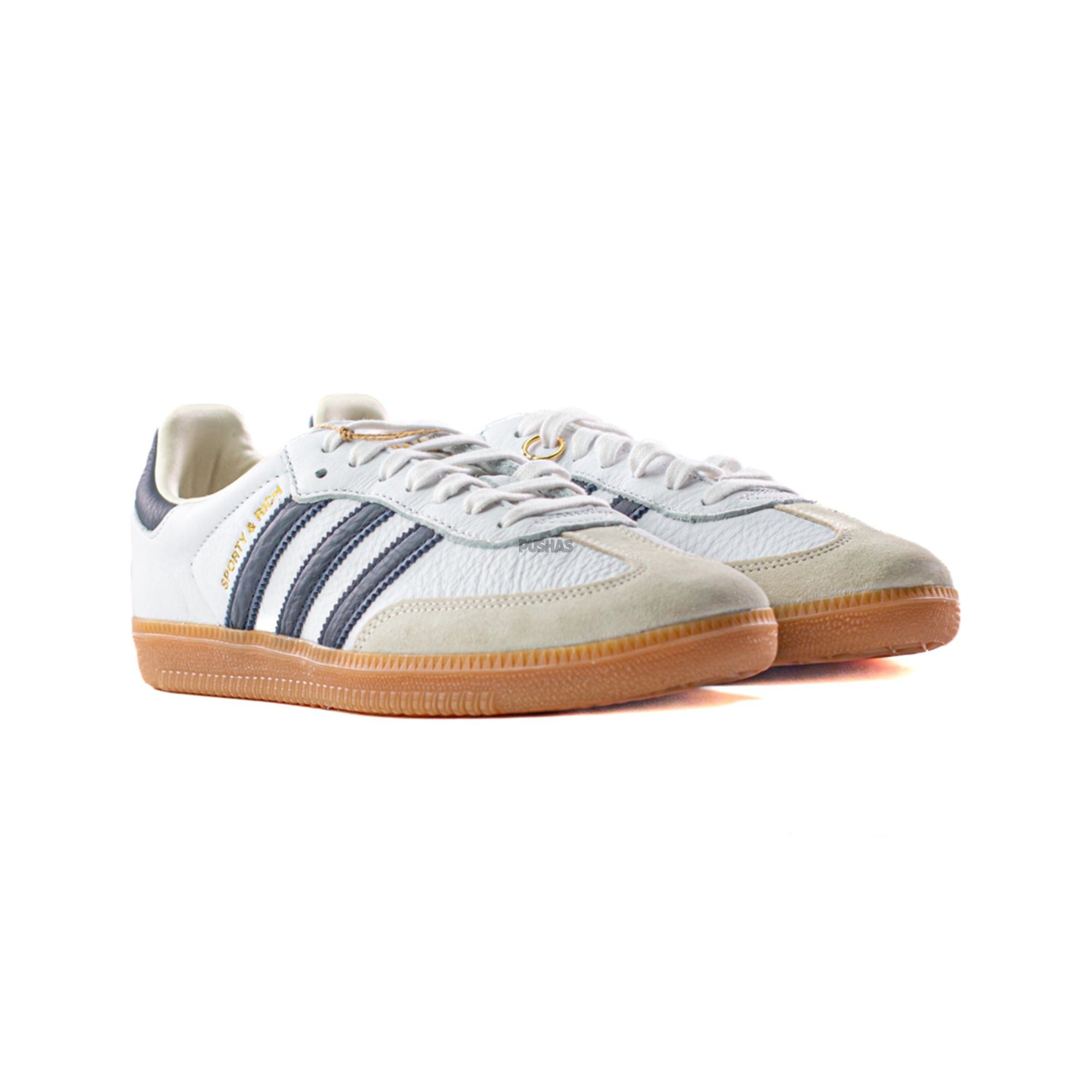 Adidas Samba OG x Sporty & Rich White Legend Ink Sneakers 2023 - Classic Retro Running Shoes for Men & Women - Perfect for Casual Wear, Street Style & Gym Workouts