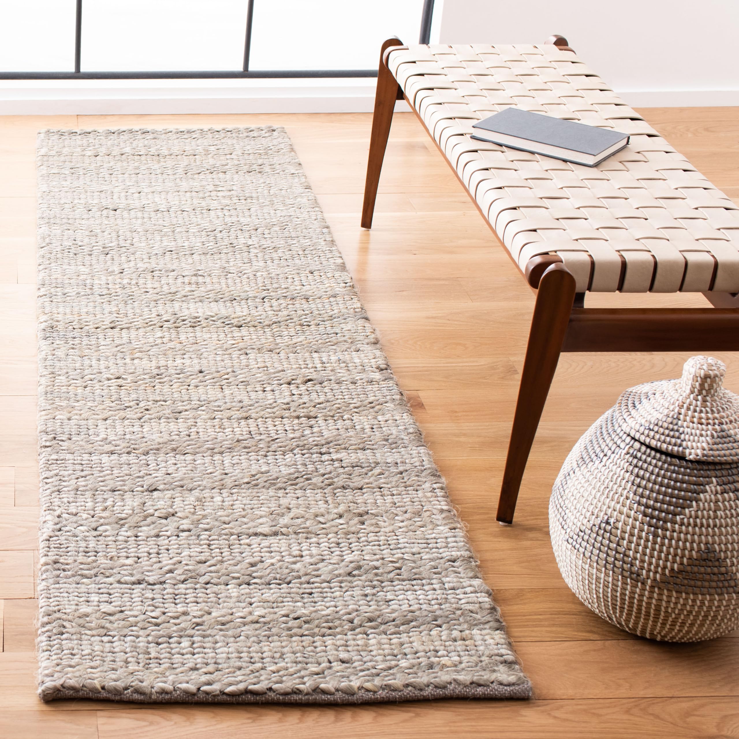 SAFAVIEH Handmade Braided Jute Runner Rug - 2'3
