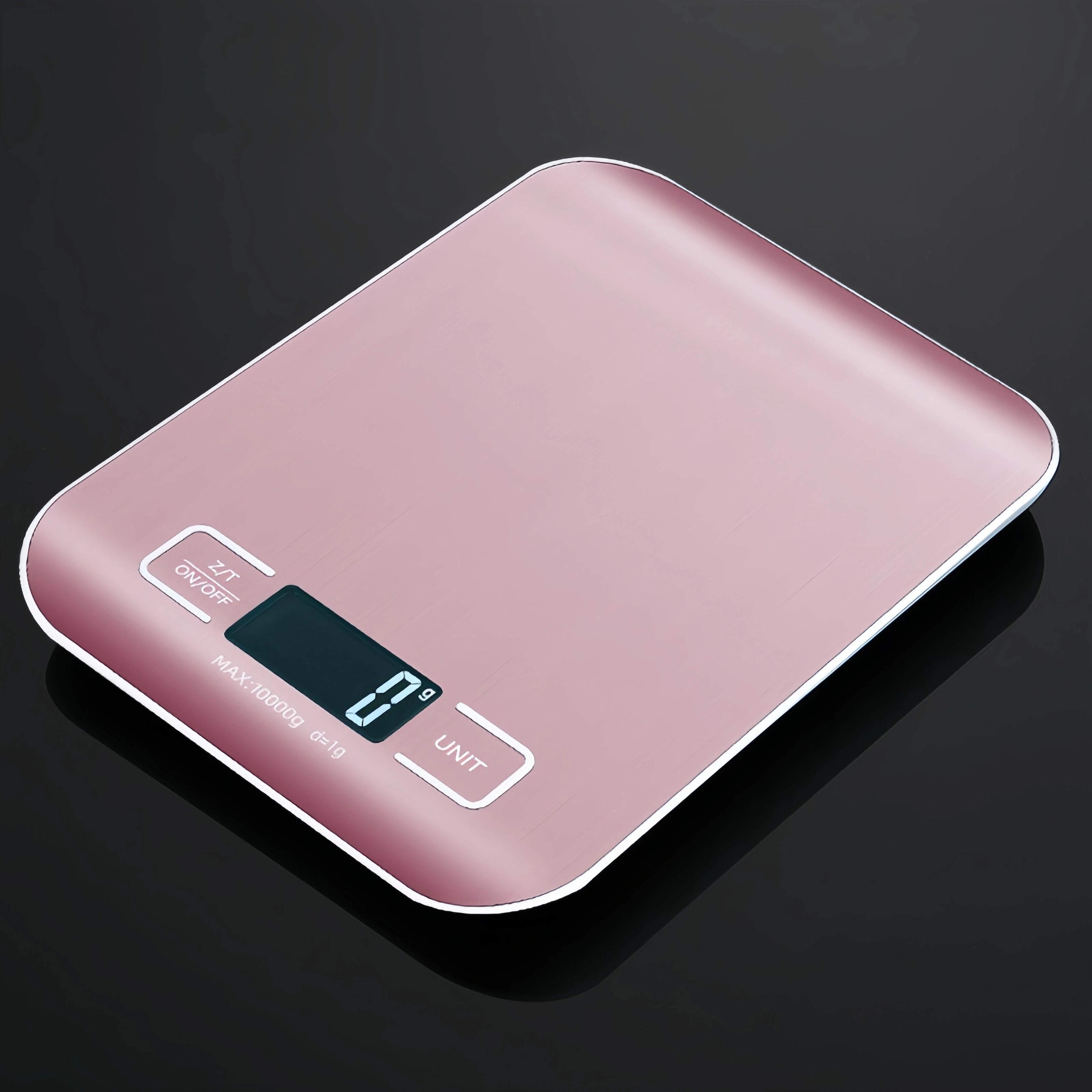 ANYCO Anygleam Stainless Steel Digital Kitchen Scale - 11lb/5kg Precision Food Scale with Rose Gold Finish | Perfect for Coffee Brewing, Baking, Meal Prep & Portion Control