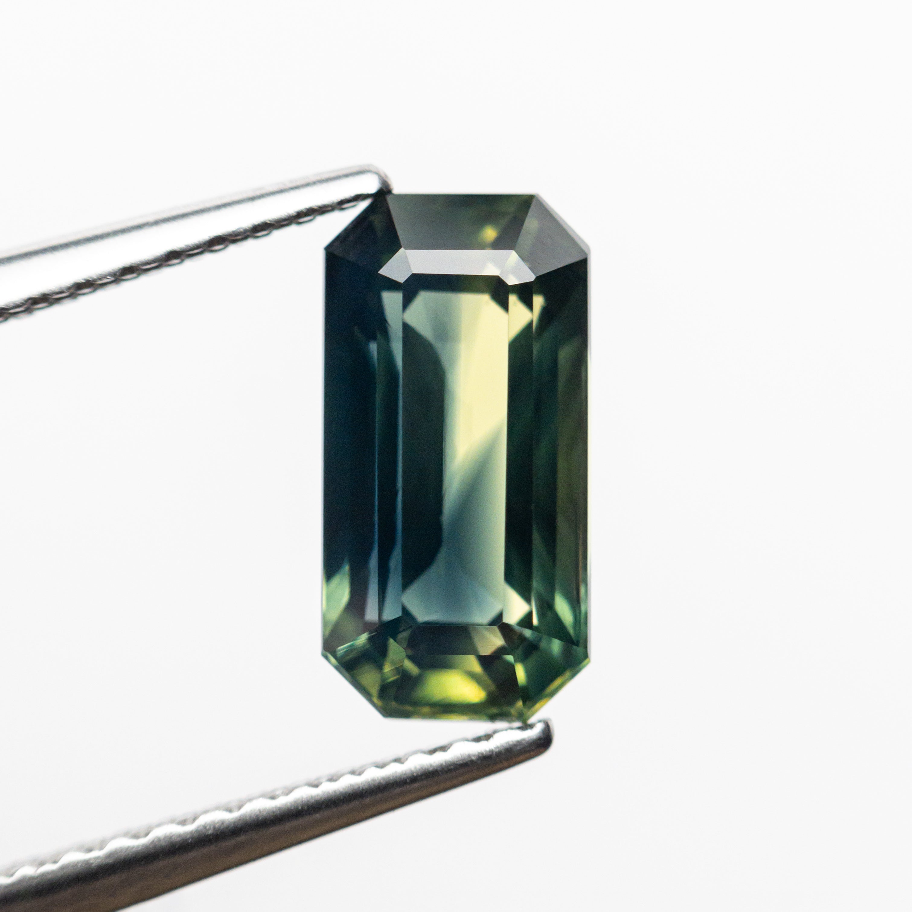 2.41ct Natural Blue Sapphire Gemstone - 9.76x4.94x4.38mm Step Cut Rectangle with Cut Corners for Fine Jewelry Making (23817-04) | Engagement Rings, Pendants & Custom Jewelry Designs