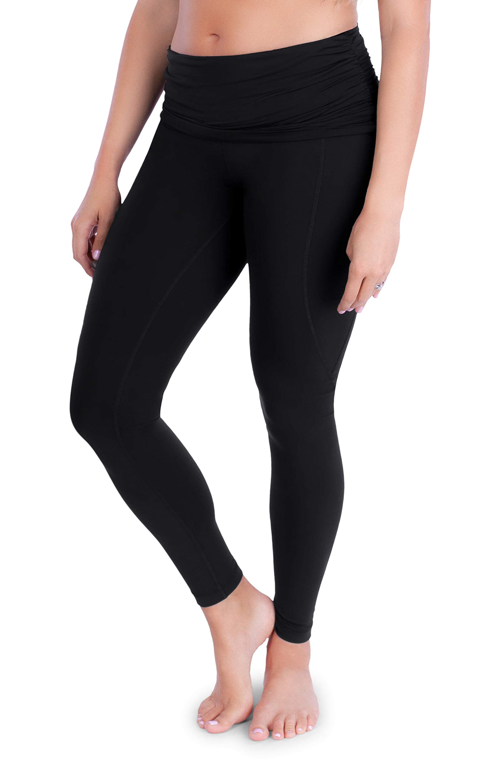 Belly Bandit ActiveSupport Power Leggings for Women - High Waist Yoga Pants, Postpartum & Maternity Support, Black, X-Large - Perfect for Workout, Running & Everyday Comfort