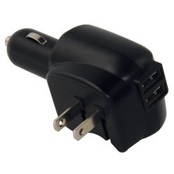 MobileSpec 2.1A Fast Charging Portable USB Car Charger - Dual Port Car Adapter for iPhone, Android, iPad - Perfect for Road Trips & Travel Charging