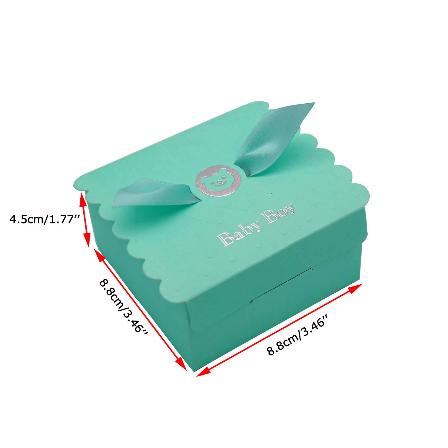 30 PCS Baby Shower Favors - Cute Angel Wings Chocolate Gift Box for Baby Girl & Boy, Birthday Party Supplies, Baby Shower Guests, Wedding Favors - Perfect for Gender Reveals, Christenings & 1st Birthday Celebrations