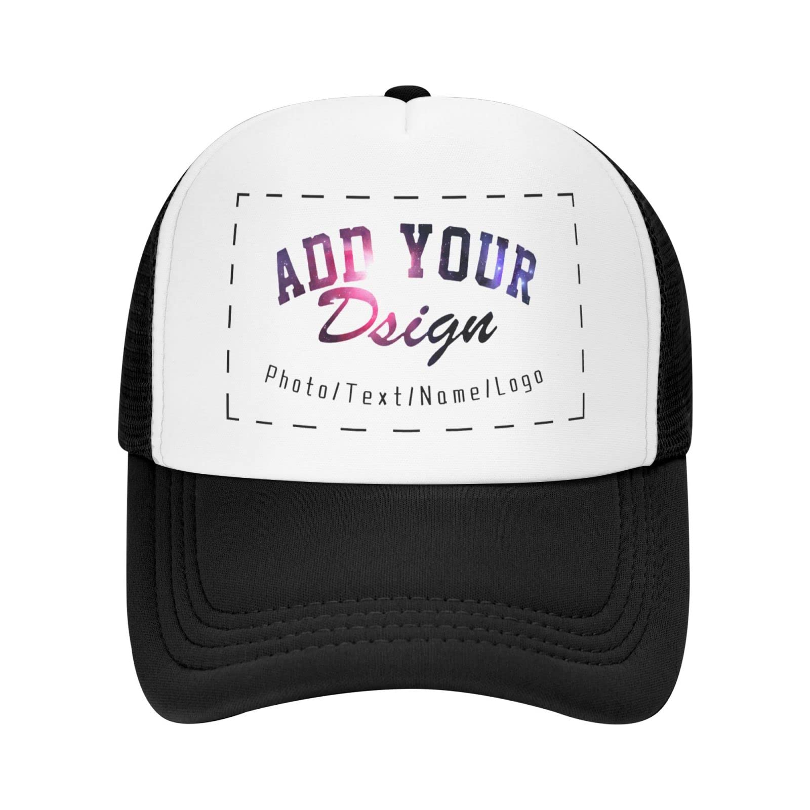 Custom Trucker Hats for Men & Women - Personalized Photo Baseball Cap - Design Your Own Embroidered Snapback Hat for Sports, Outdoor Activities & Casual Wear