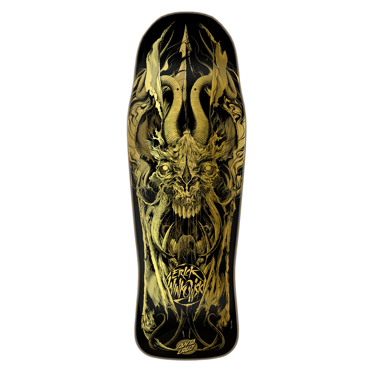 Santa Cruz Winkowski Primeval Gold Shaped Skateboard Deck 10.34