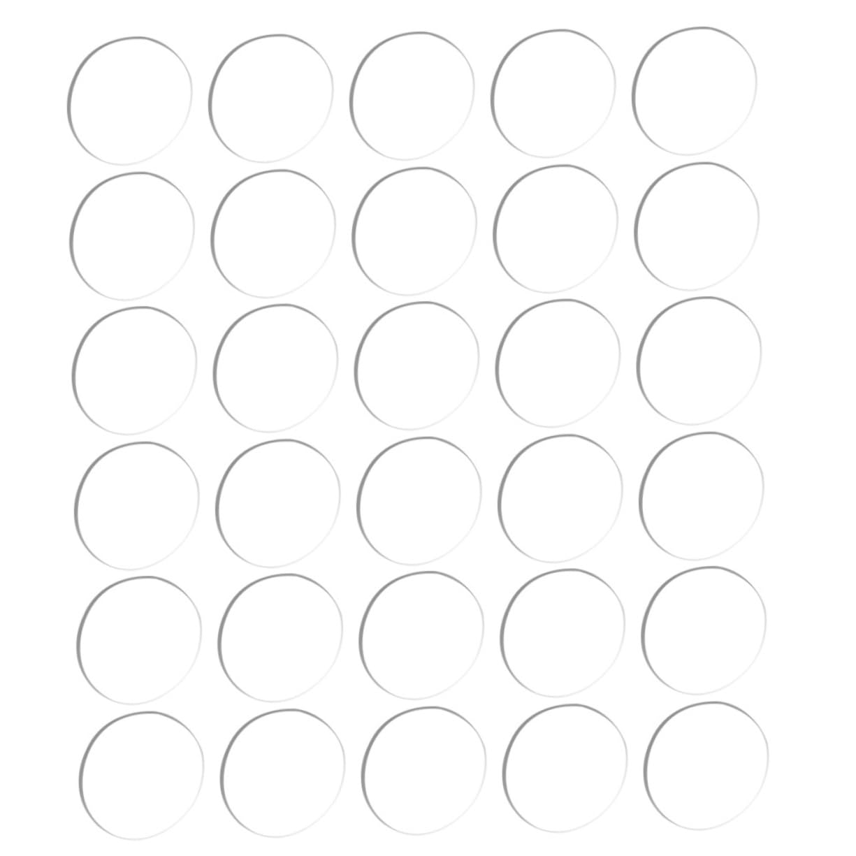 30-Piece Desk Chair Floor Protector Pads - Non-Slip Rubber Mat for Table & Chair Legs, Furniture Floor Protectors for Hardwood & Tile Floors - Home & Office Use