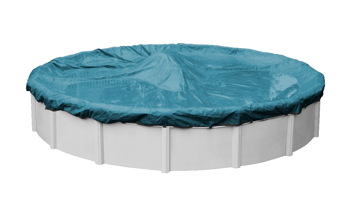 Robelle 5828-4-ROB 28-Foot Round Above Ground Winter Pool Cover - Heavy Duty Galaxy Design for Swimming Pool Protection | Perfect for Cold Weather & Snow Season Pool Maintenance