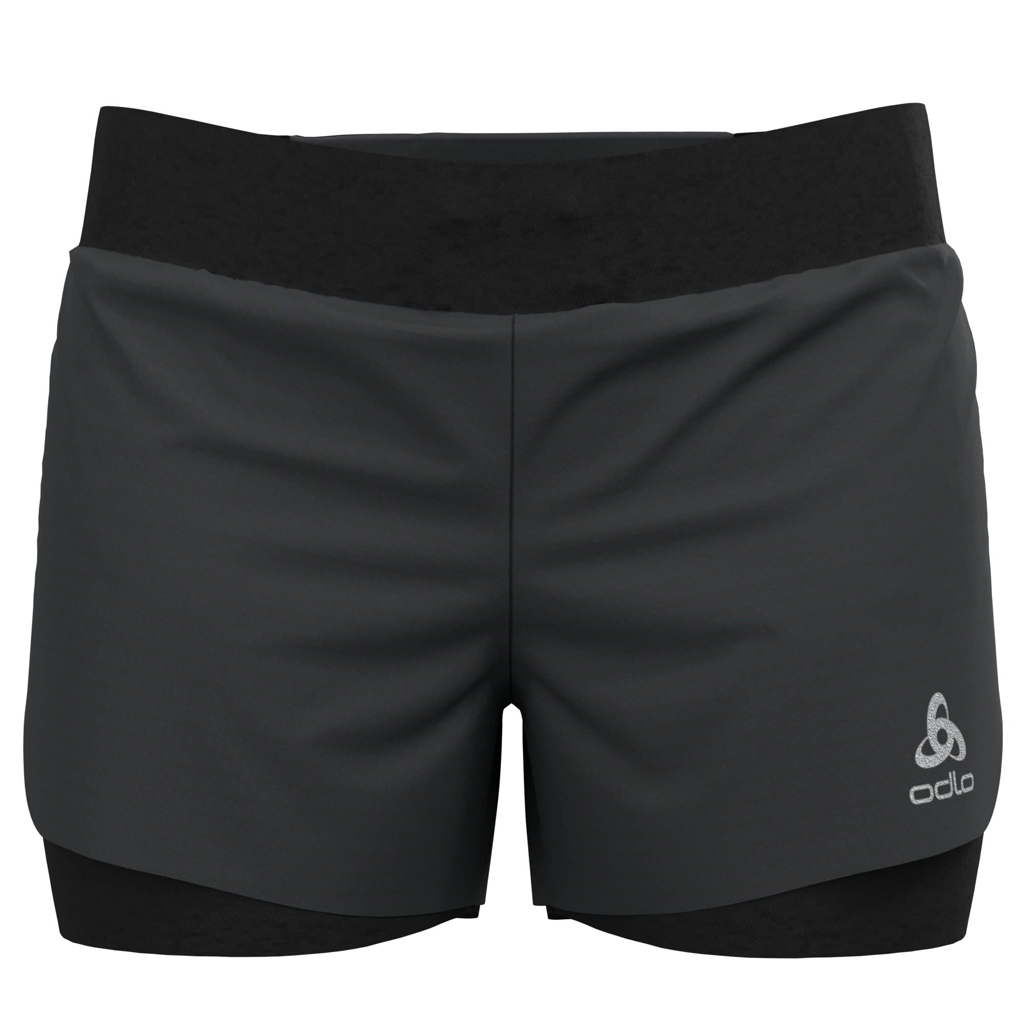 Odlo Women's Zeroweight 3 Inch 2-in-1 Running Shorts - Lightweight & Breathable for Workouts, Yoga & Outdoor Activities