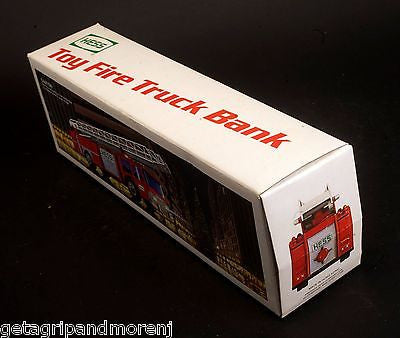 Vintage HESS 1986 Red Toy Fire Truck Bank with Ladder & Engine - Collectible Firefighter Toy for Kids & Adults | Perfect for Christmas Gifts, Birthday Presents & Toy Collections