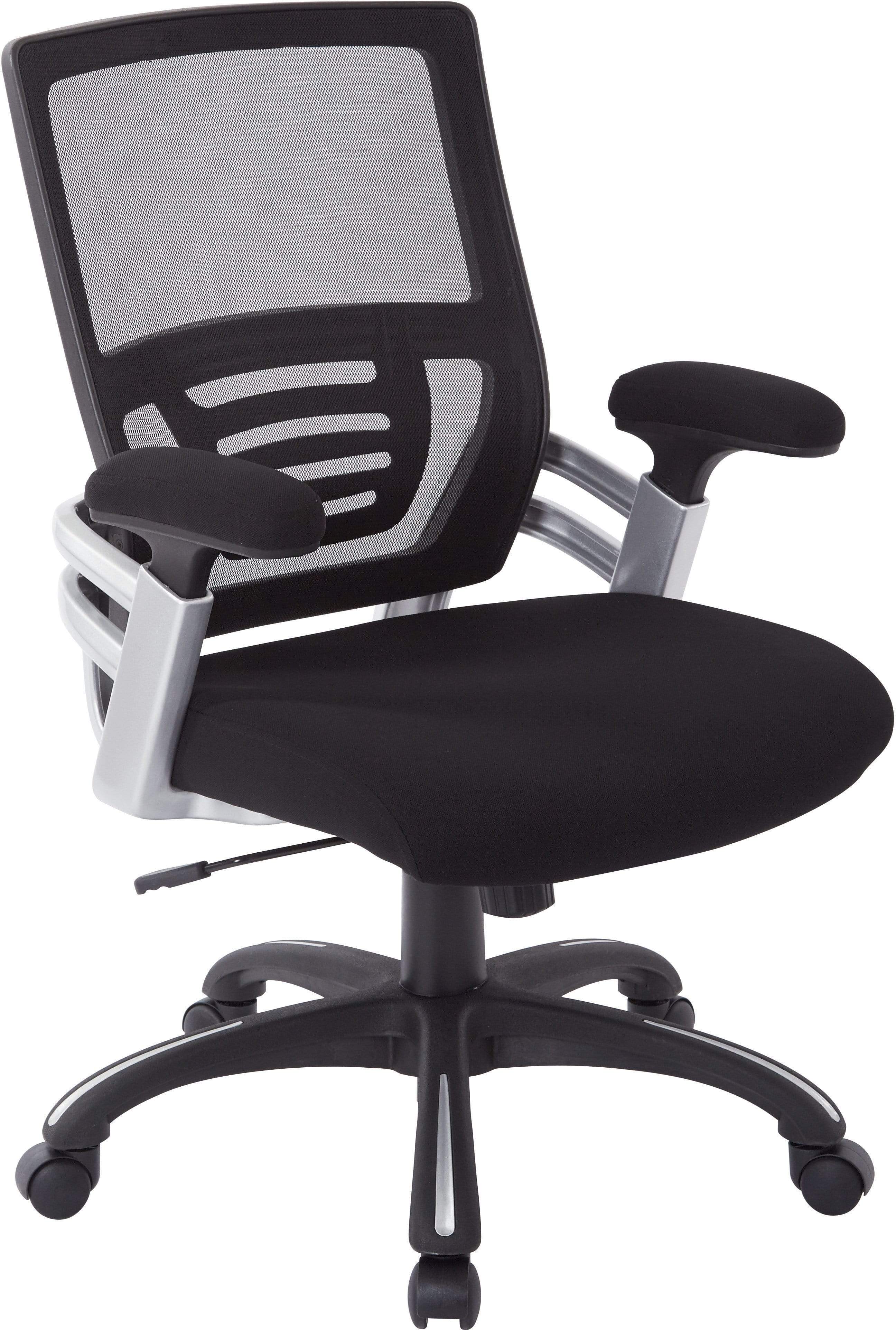 Office Star Work Smart™ Mesh Back Manager’s Chair with Adjustable Height & Lumbar Support [EMH69176] - Ergonomic Office Chair for Home & Business Workspaces