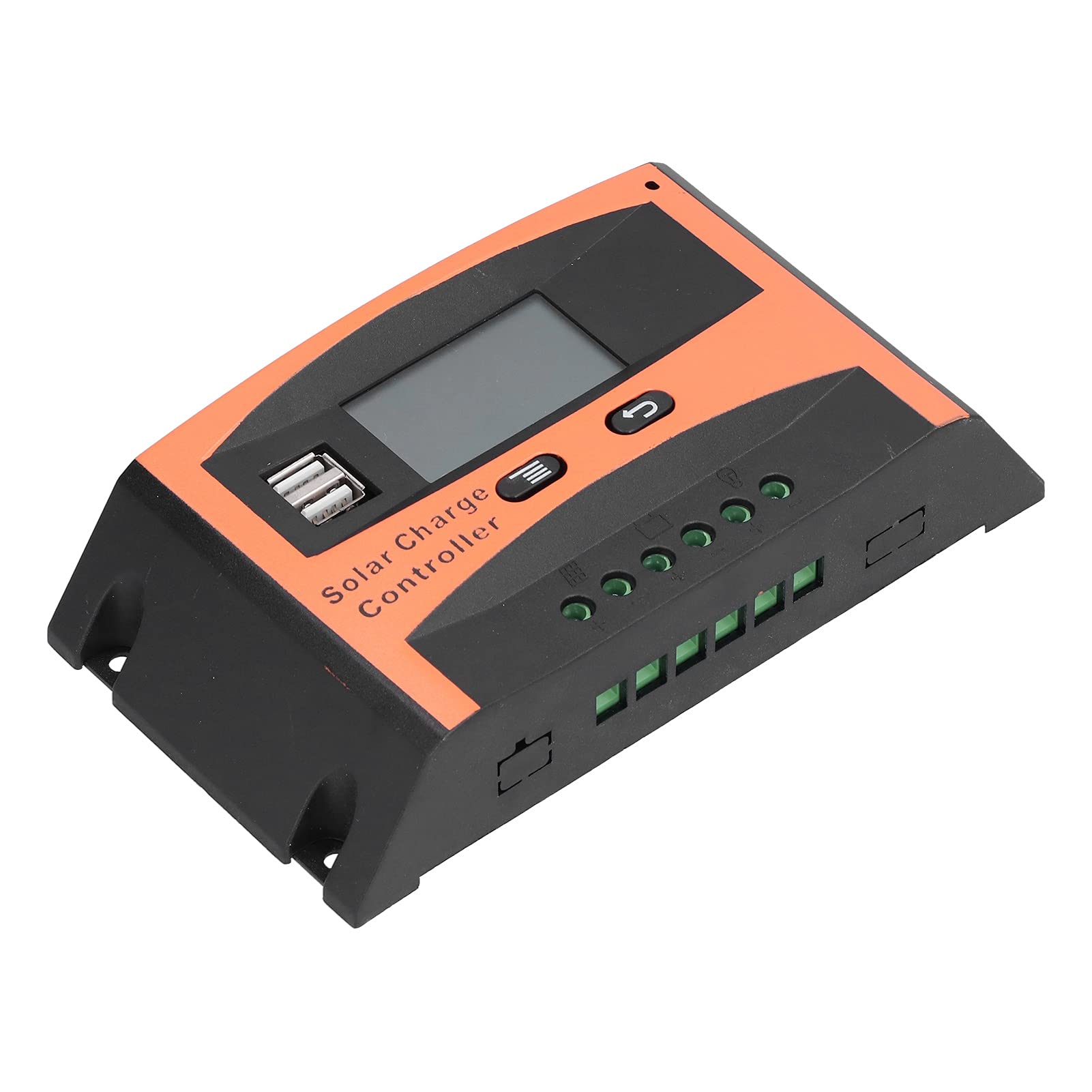Solar Charge Controller with Auto Correction & Temperature Compensation - 12V/24V MPPT Regulator for Home Solar Panels, RV, Boats & Off-Grid Systems