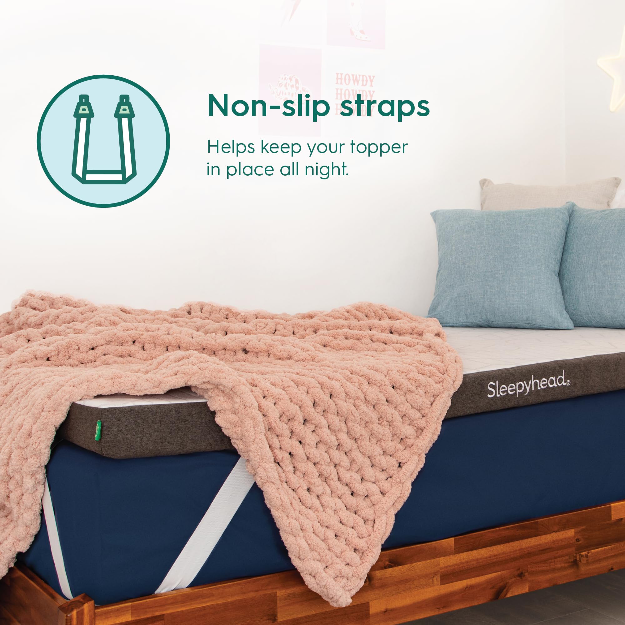 Premium Cooling Gel Memory Foam Mattress Topper Twin XL (38x80 inches) - 2'' Thick for Back Pain Relief, Washable Cover | Ideal for College Dorm Rooms, Hot Sleepers & Pressure Point Relief