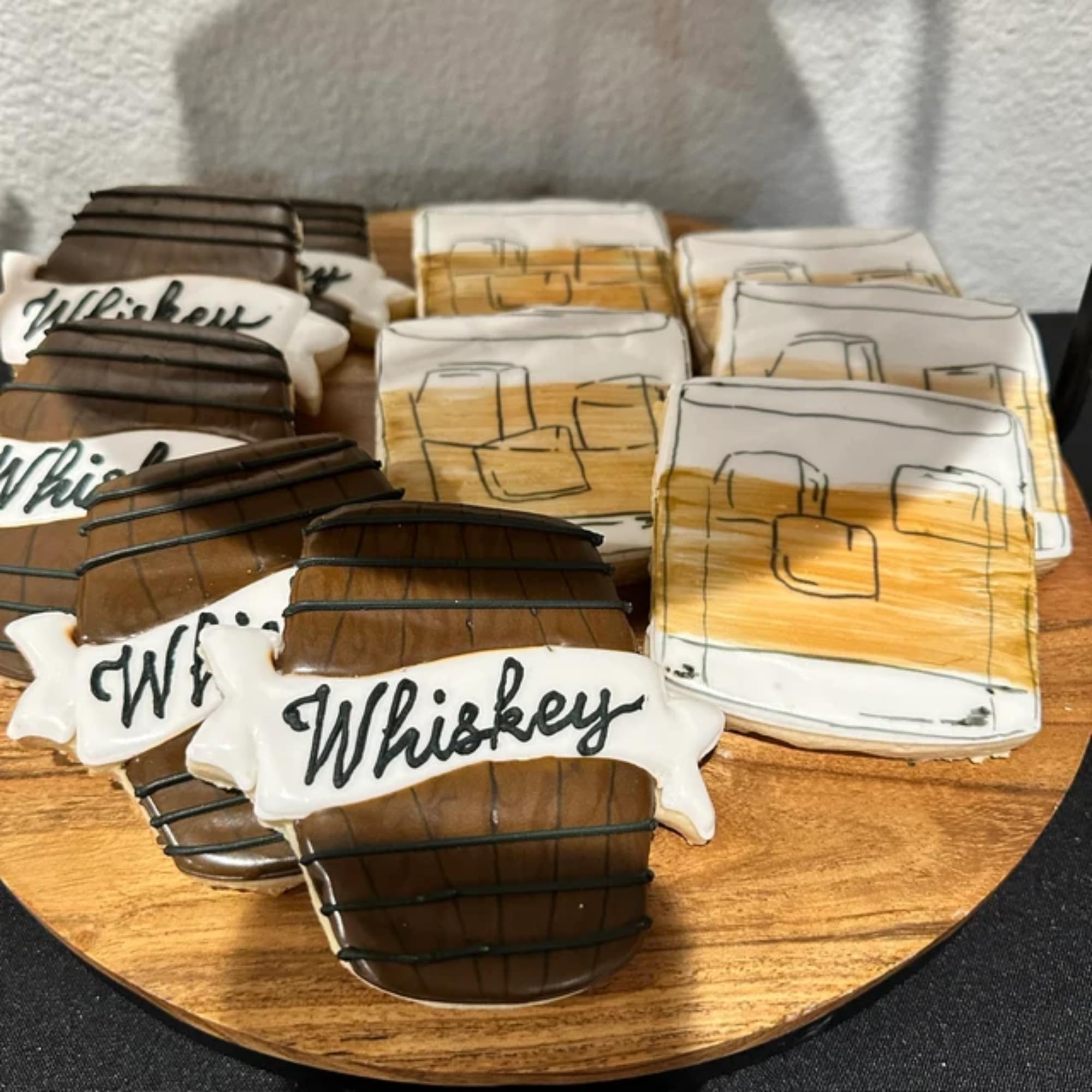 Sweet Prints Inc Whiskey Barrel with Banner Outline Cookie Cutter - Stainless Steel, Dishwasher Safe - Perfect for Whiskey Themed Cookies, Baking, and Party Decorations