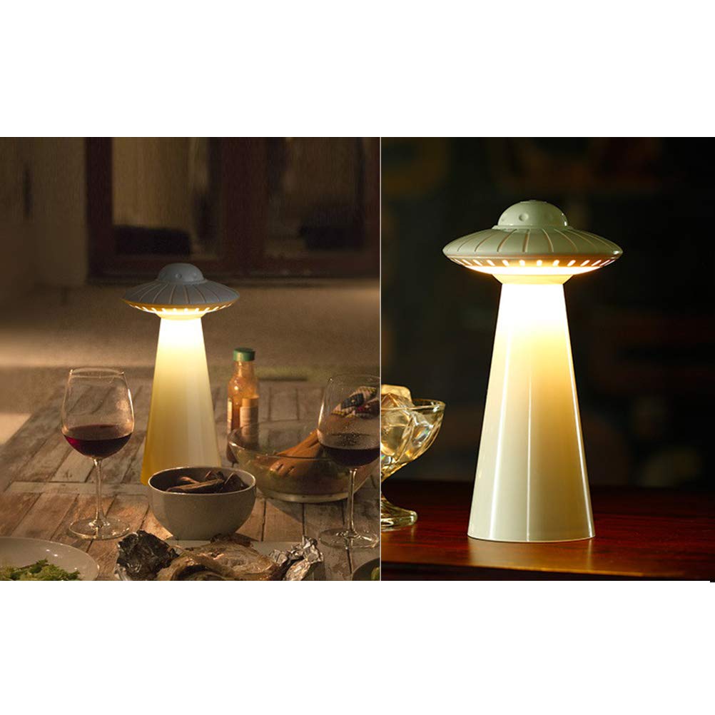 OSALADI Kids LED Desk Lamp with Nightlight - Spaceship Design Nursery Light for Baby Boys, Bedside Reading Lamp, White Shine Wardrobe Light (Perfect for Bedrooms, Study Rooms & Kids' Spaces)