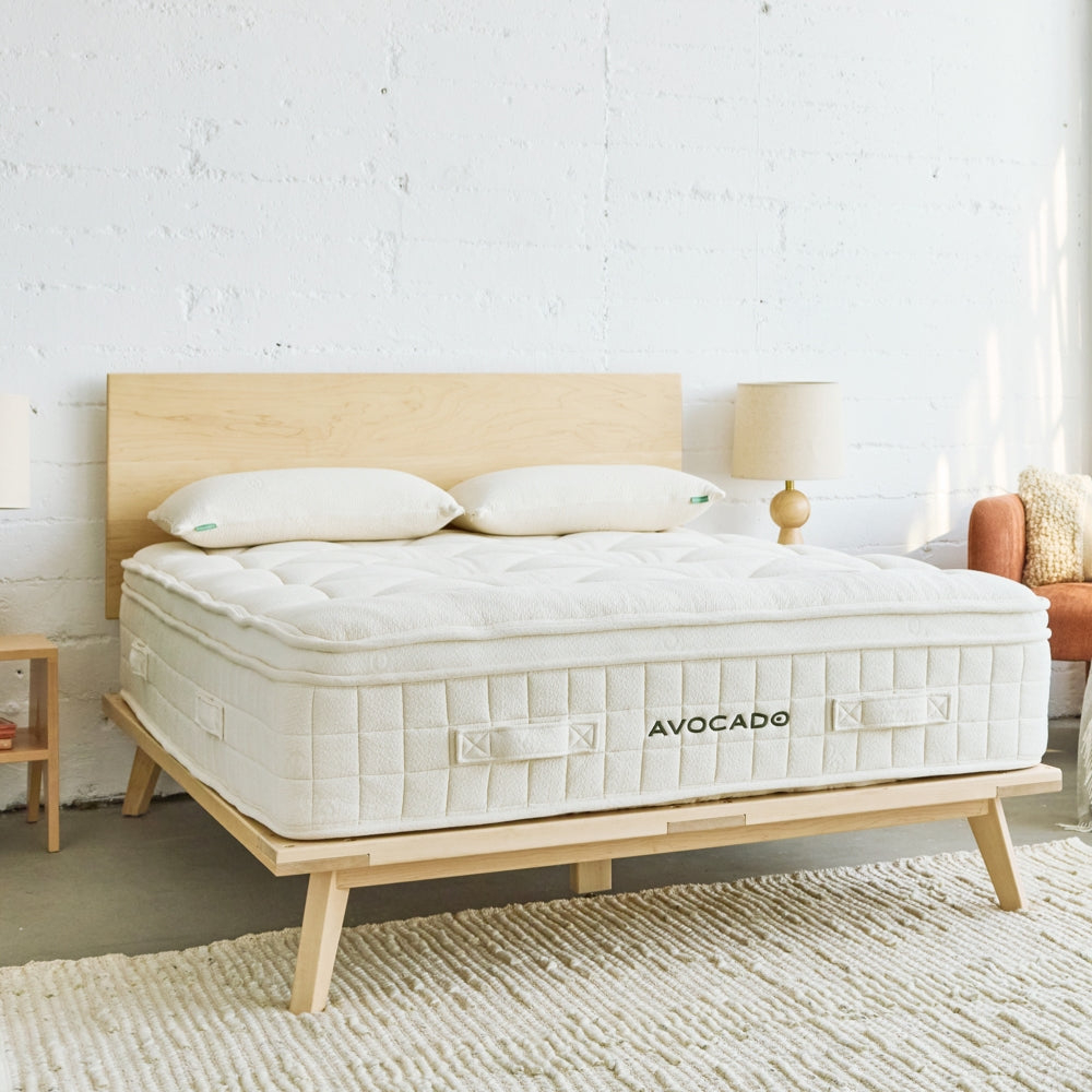 Luxury Organic Mattress - 100% Natural Latex, Hypoallergenic & Eco-Friendly - Queen Size for Ultimate Comfort | Perfect for Allergy Sufferers, Eco-Conscious Homes & Master Bedrooms