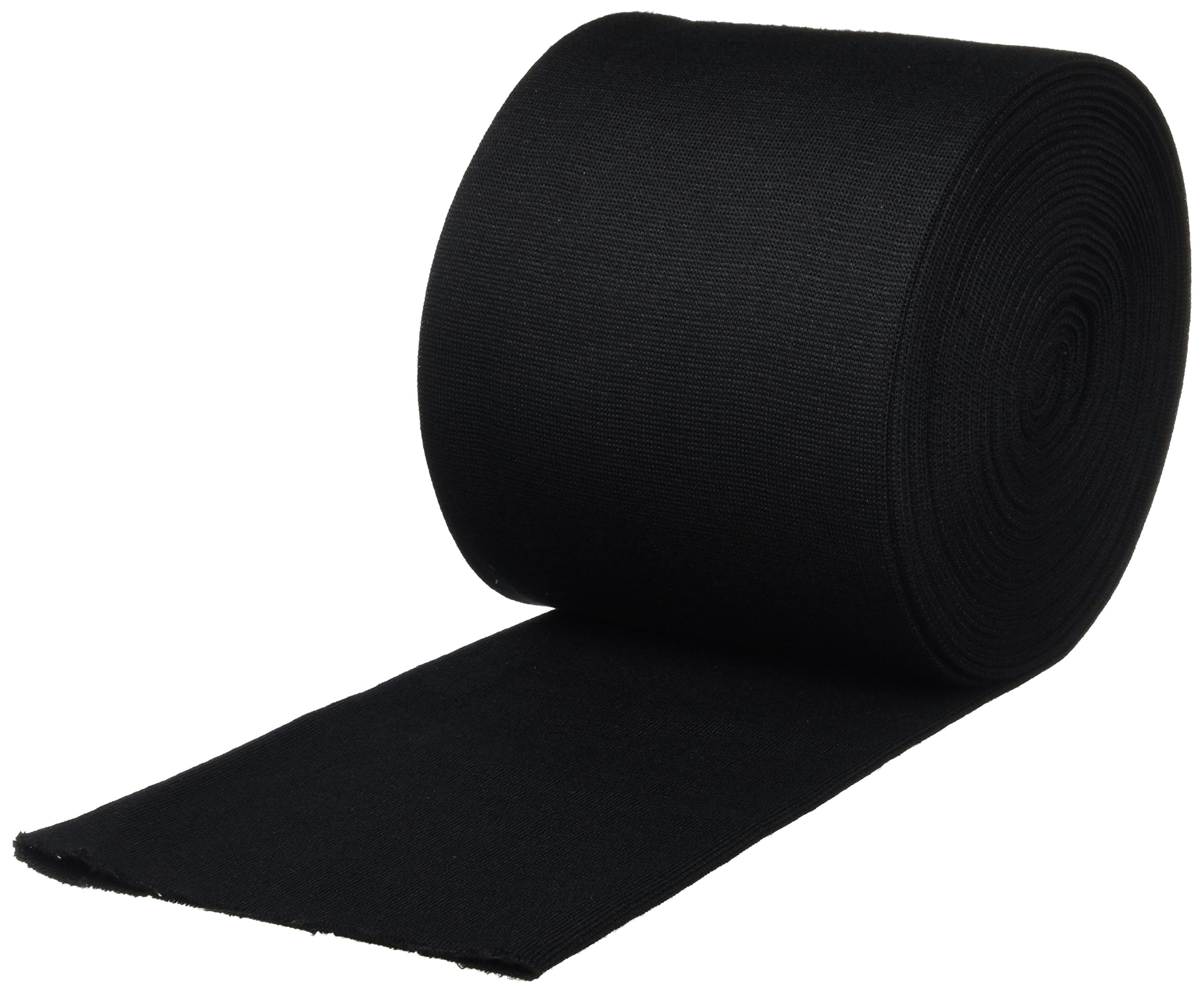 Tubular Knit Compression Bandage - Black, 6 Inch x 11 Yards - Medical Support for Sprains, Swelling & Post-Surgery Recovery