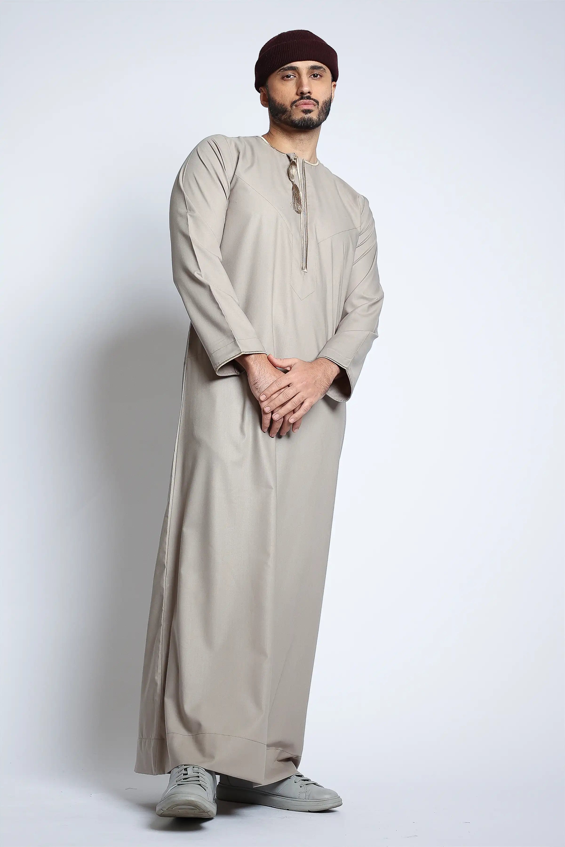 J143 C2 BEIGE HABEEL Women's Casual Dress - Comfortable Summer Flowy Maxi Dress for Beach, Vacation & Everyday Wear