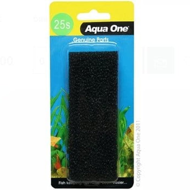 Aqua One Sponge Filter Media - 1 Pack (25 Sheets) Maxi 101F 25025s - Premium Aquarium Bio Sponge for Fish Tank Filtration - Perfect for Freshwater & Saltwater Tanks, Sump Filters, and Breeding Boxes