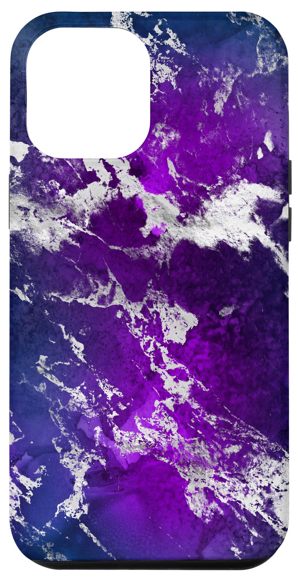 Premium iPhone 12 Pro Max Case - Galaxy Natural Purple Precious Stone Pattern Protective Cover | Slim Fit, Shockproof & Scratch-Resistant | Perfect for Everyday Use, Travel & Outdoor Activities