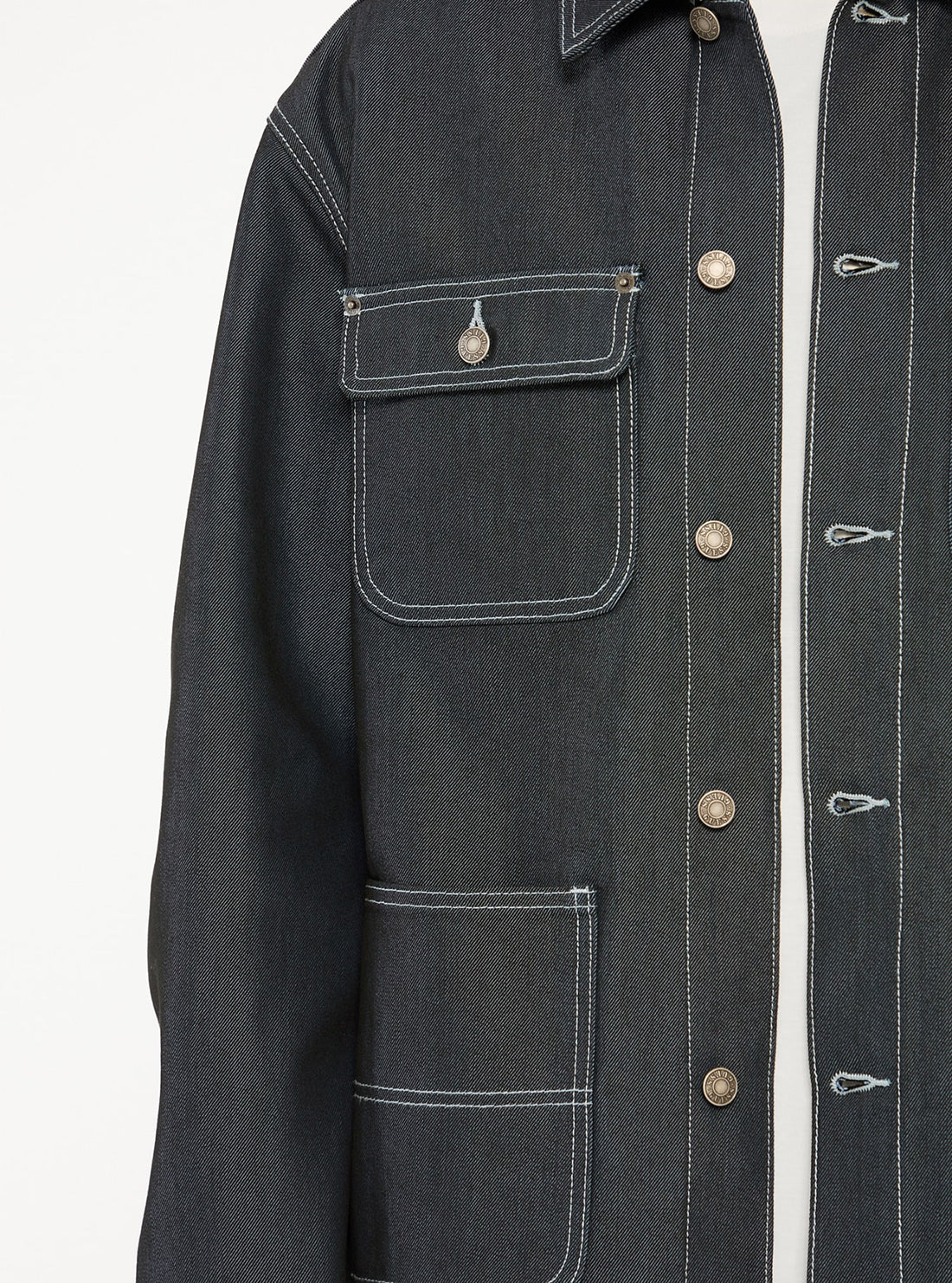 Guess Originals Metallic Chore Jacket for Women - Stylish Shiny Outerwear for Casual Wear & Night Out