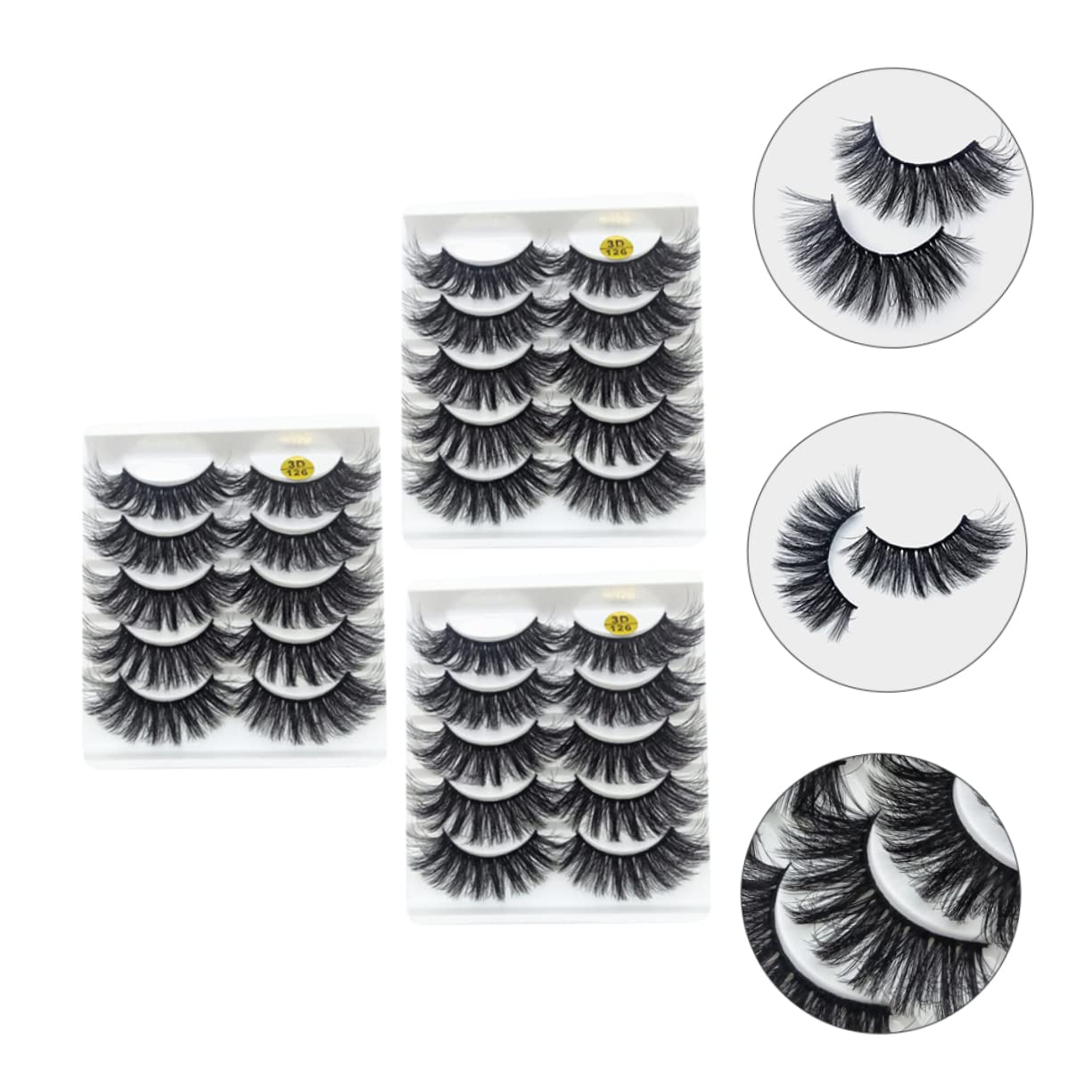 Beavorty 3D Faux Mink Lashes - Natural Looking False Eyelashes Set (15 Pairs) | Soft, Dense & Lightweight for Everyday Wear | Perfect for Parties, Weddings & Special Occasions