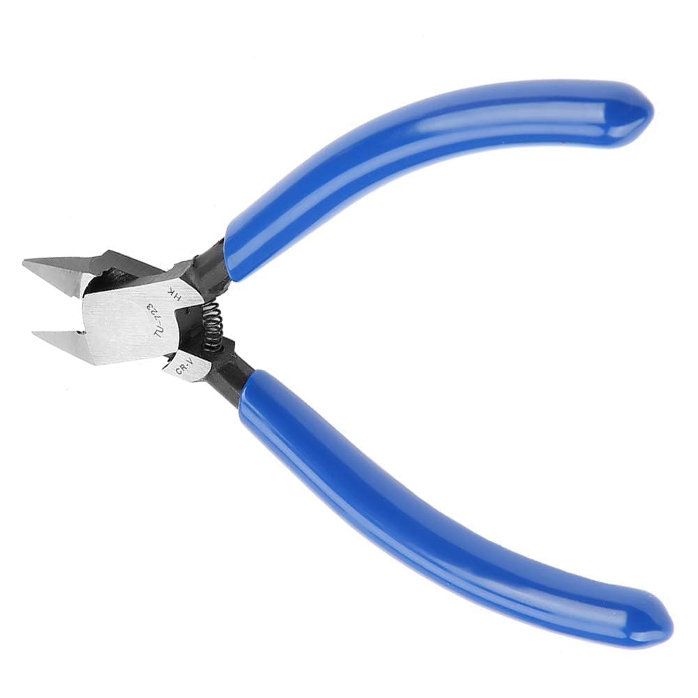 4-Inch Ultra-Sharp Wire Flush Cutters - Heavy Duty Side Cutting Pliers for Electrical Work, Crafts, Floral Arrangements & DIY Projects - Precision Cable Nippers for Clean Cuts on Wires, Sprue & Electronic Components