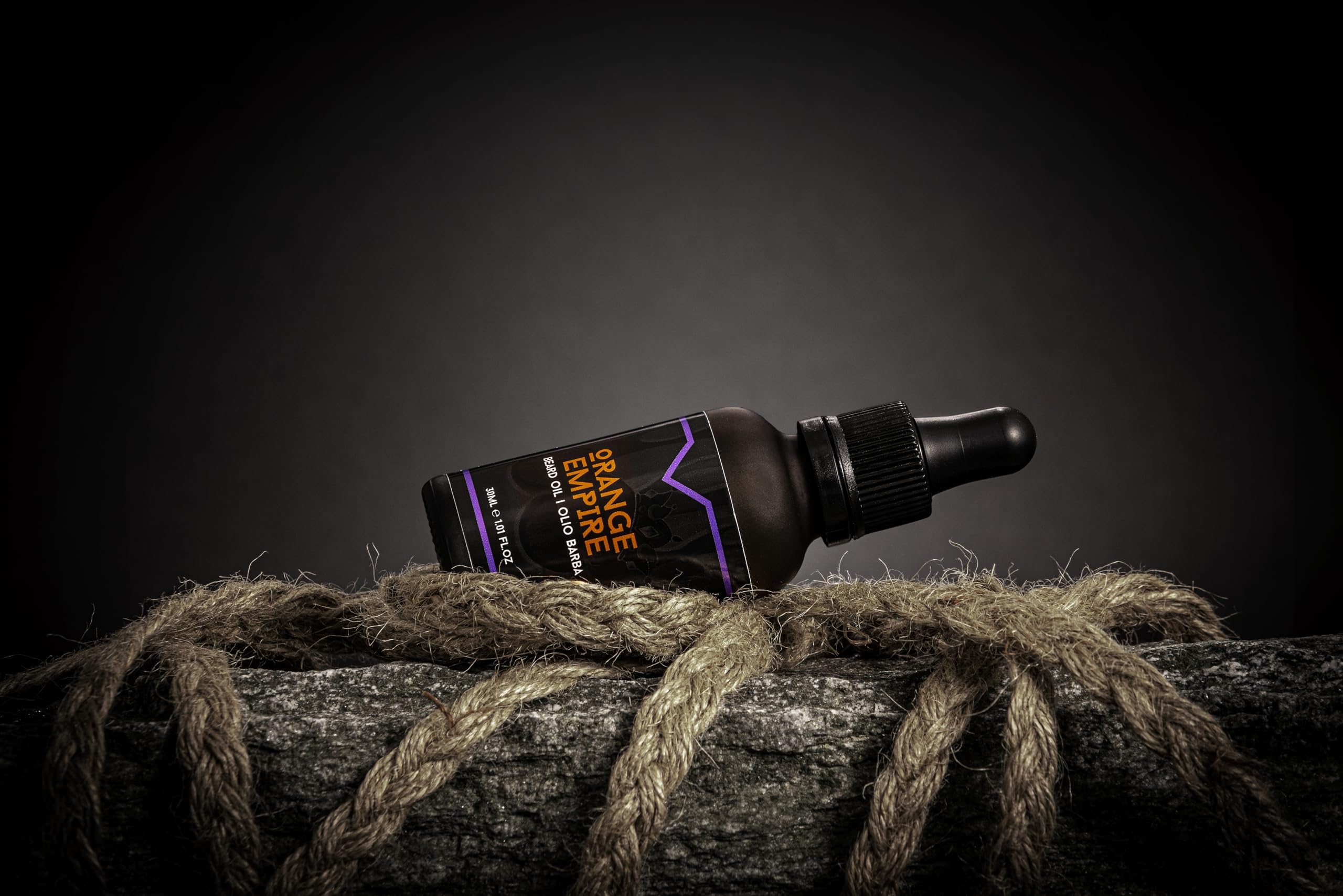 The Goodfellas' Smile Orange Empire 3-in-1 Beard Care Gift Set for Men - Beard Shampoo, Conditioner & Oil - 100% Made in Italy - Perfect for Daily Grooming & Beard Maintenance