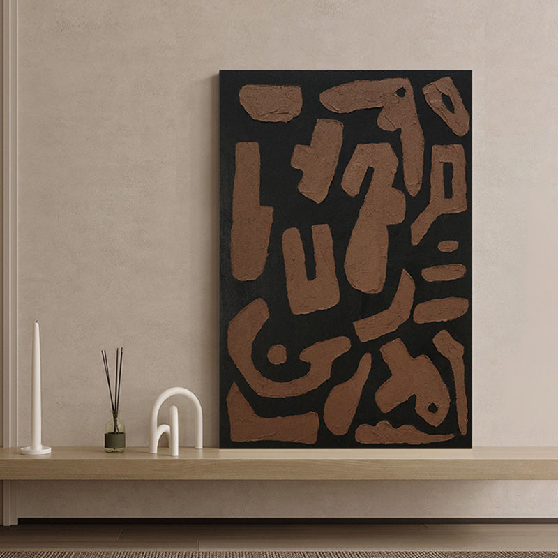 Hand Painted Abstract Painting with Heavy Texture - Original Contemporary Wall Art for Living Room & Bedroom Decor | Nightfall Inspired Artwork