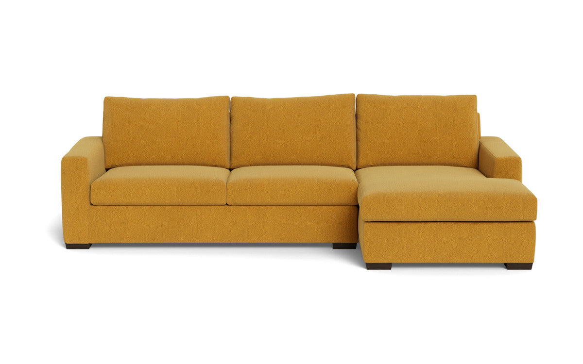 Modern Mesa 123 Right Chaise Sectional Sofa - Comfortable L-Shaped Couch for Living Room, Family Room & Lounge Areas