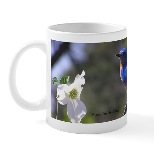 White - Bluebird & Dogwood Mug