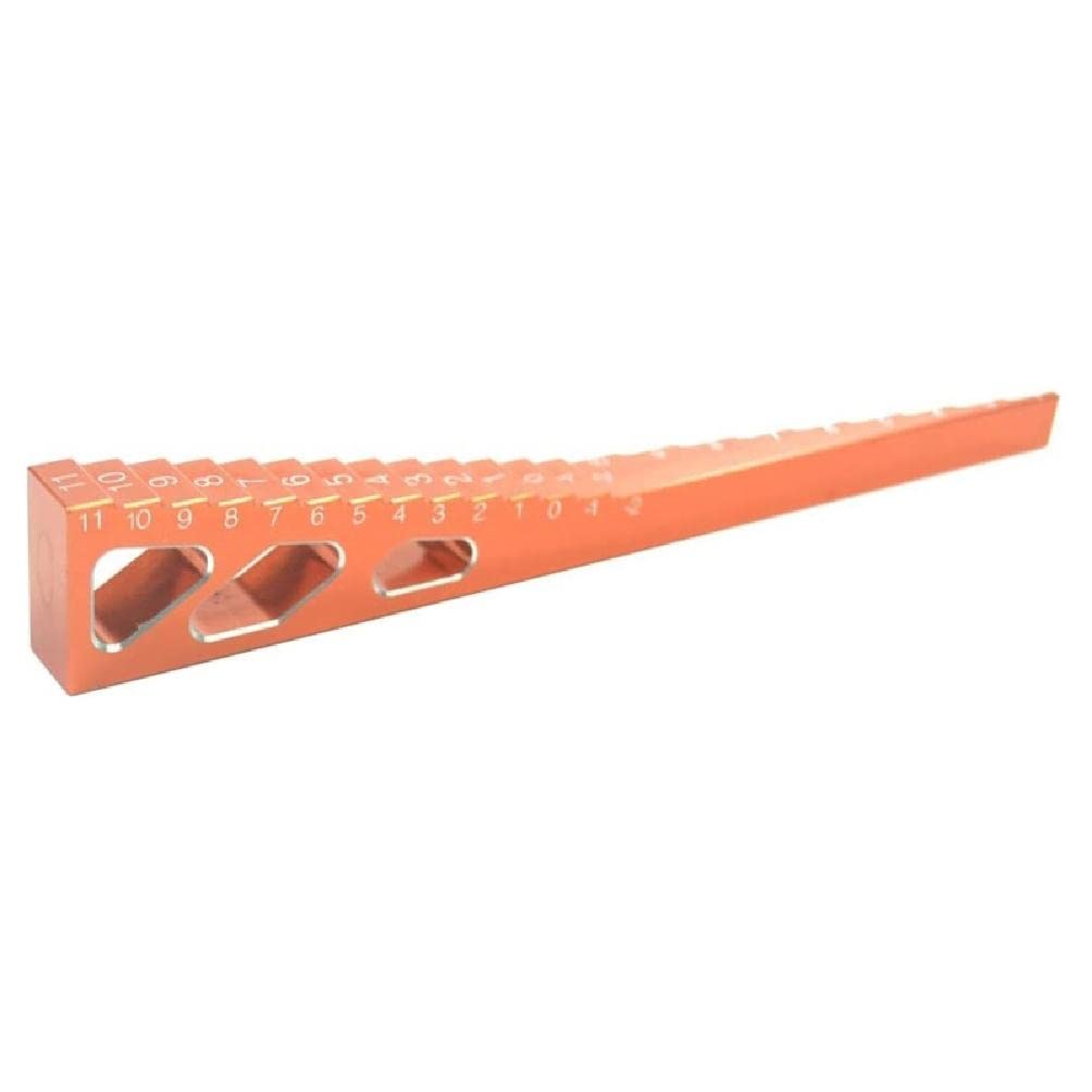 High-Quality Metal Alloy RC Ride Height Droop Gauge Adjuster Ruler for 1/10 Scale Touring & Drift Cars - Portable RC Suspension Tool for Precise Setup on Race Tracks & DIY Tuning