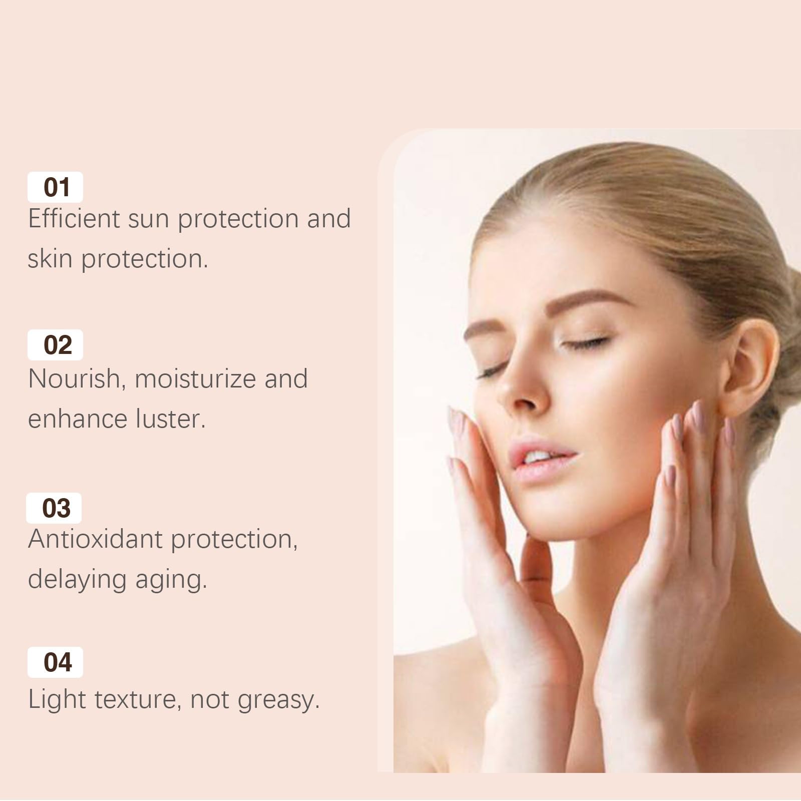 2Pcs BB Blur Tinted Moisturizer SPF 30 - Hydrating & Smoothing BB Cream Primer with Sun Protection (Wheat) | Daily Makeup Base & Natural Coverage for Flawless Skin