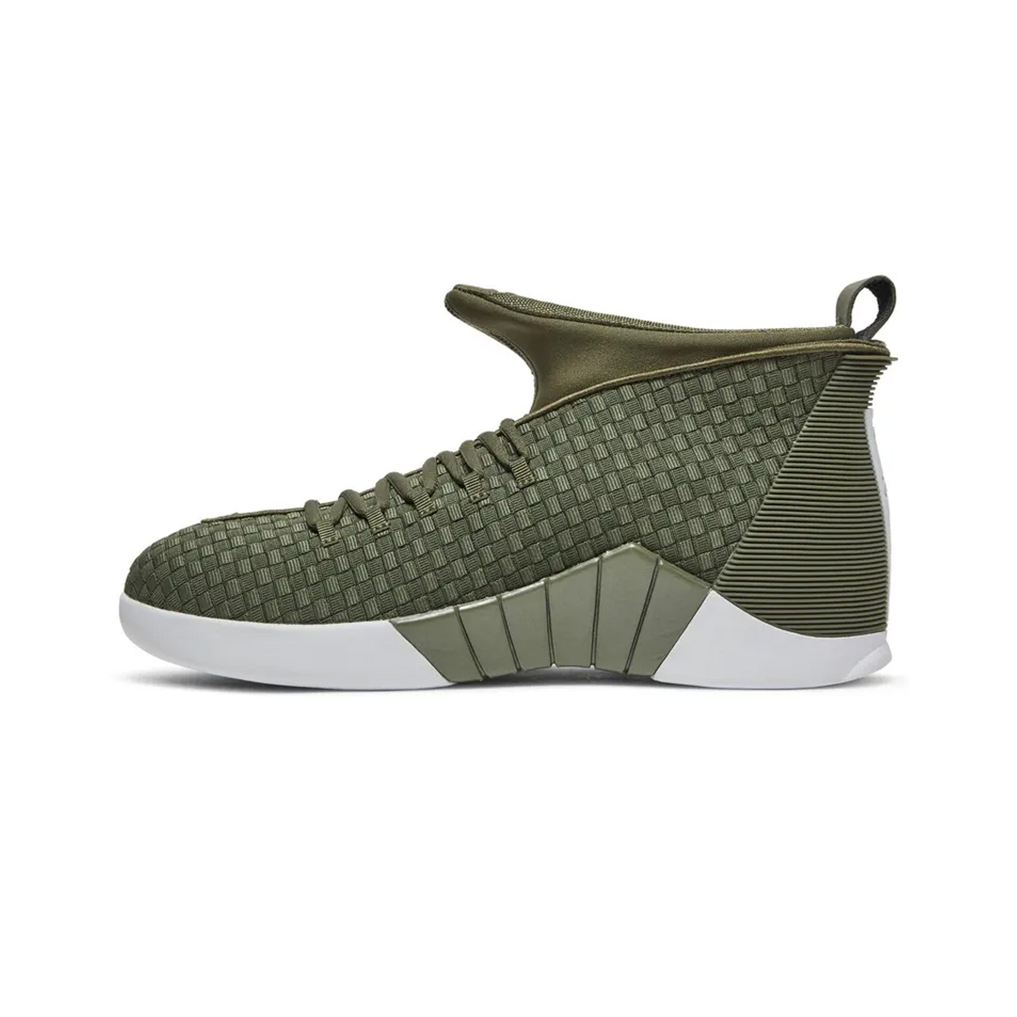 Air Jordan 15 x PSNY 'Woven Olive' Basketball Shoes - Men's Premium Sneakers for Streetwear & Sports Performance | Perfect for Basketball Games, Urban Fashion & Sneaker Collectors