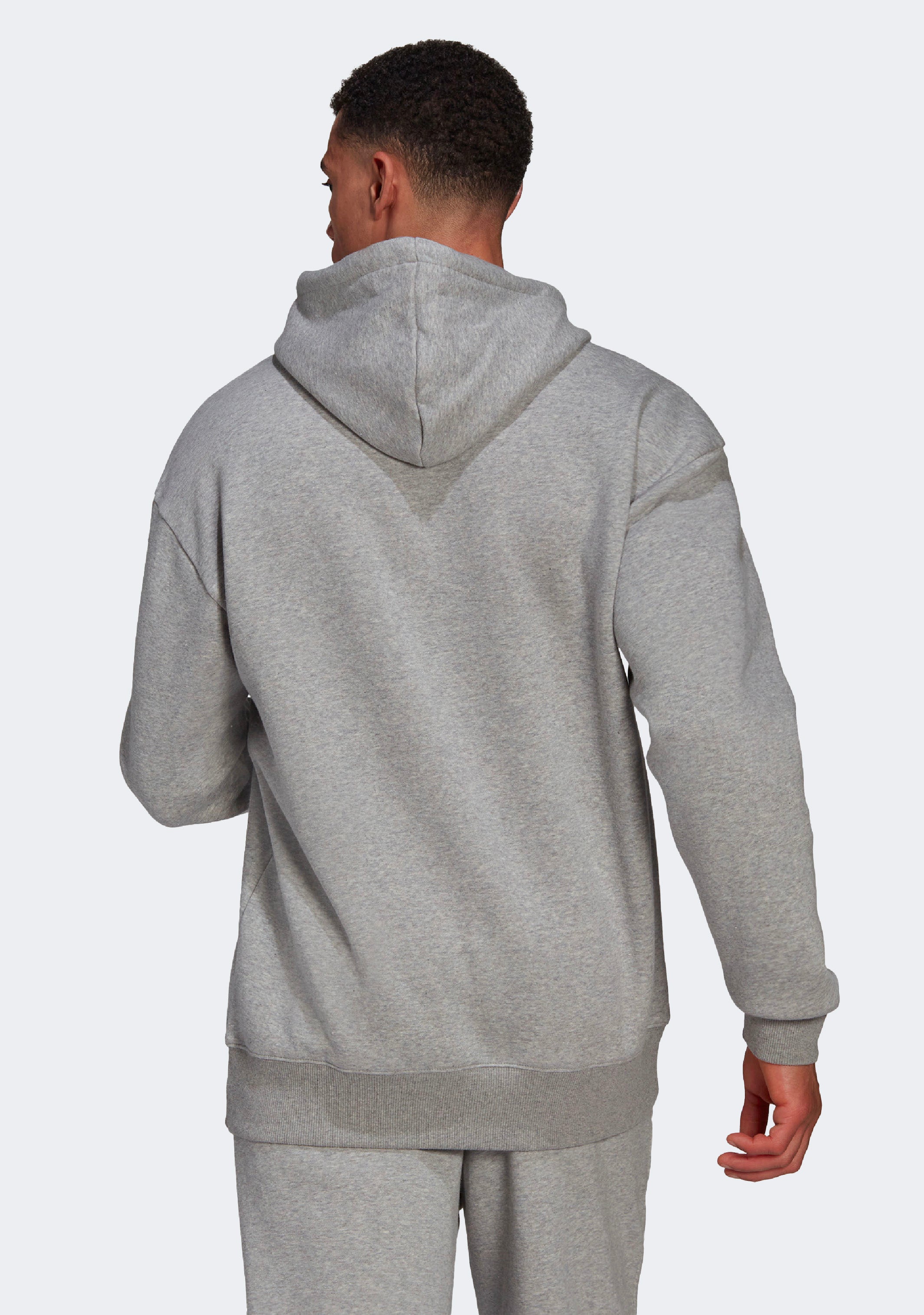 Adidas Men's Essentials Feelvivid Cotton Fleece Drop Shoulder Hoodie - Soft & Comfortable Pullover Sweatshirt for Casual Wear, Gym & Outdoor Activities