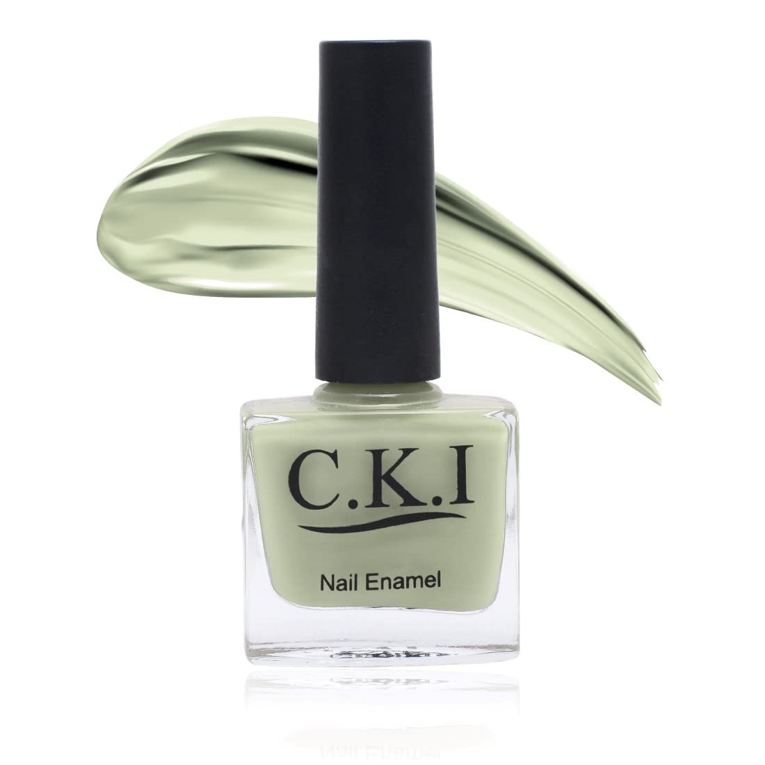 C.K.I Long Lasting Nail Polish Set - Waterproof, Smudge-Free, Heat Resistant Enamel with Glossy Finish (Tea Green & Yellow, 2-Pack) - Perfect for Salon, Home Manicures & Gift Giving