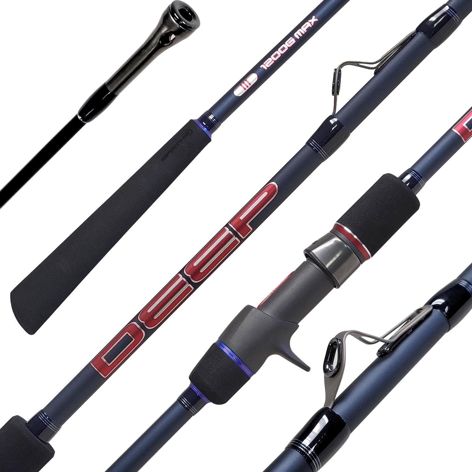Premium Spathe Deep Interline SPJ Fishing Rods - High Performance Slow Pitch Jigging Rod for Offshore & Deep Sea Fishing - Ideal for Tuna, Grouper, and Bottom Fishing