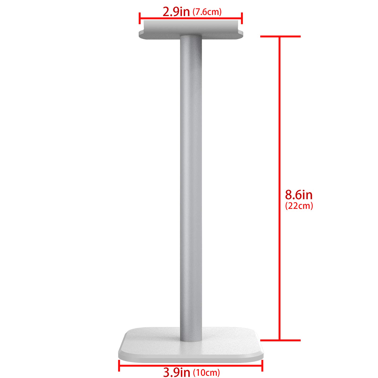 GEEKRIA Aluminum Alloy Headphone Stand - Heavy Base Gaming Headset Holder for Beats SoloPro, Bose QC35 - White | Perfect for Desk Display & Organized Workspace Setup